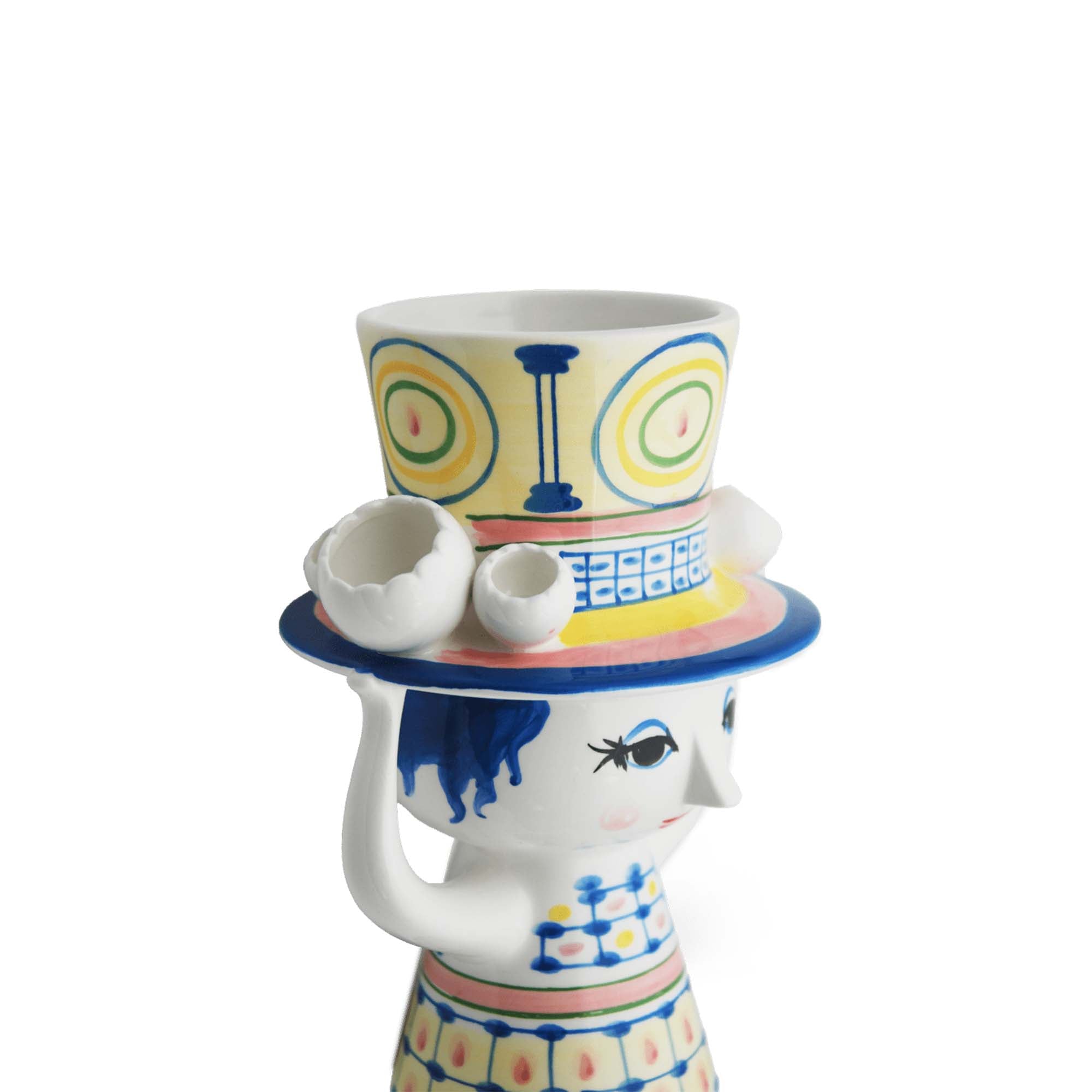 Bjørn Wiinblad Lady With Hat Vase