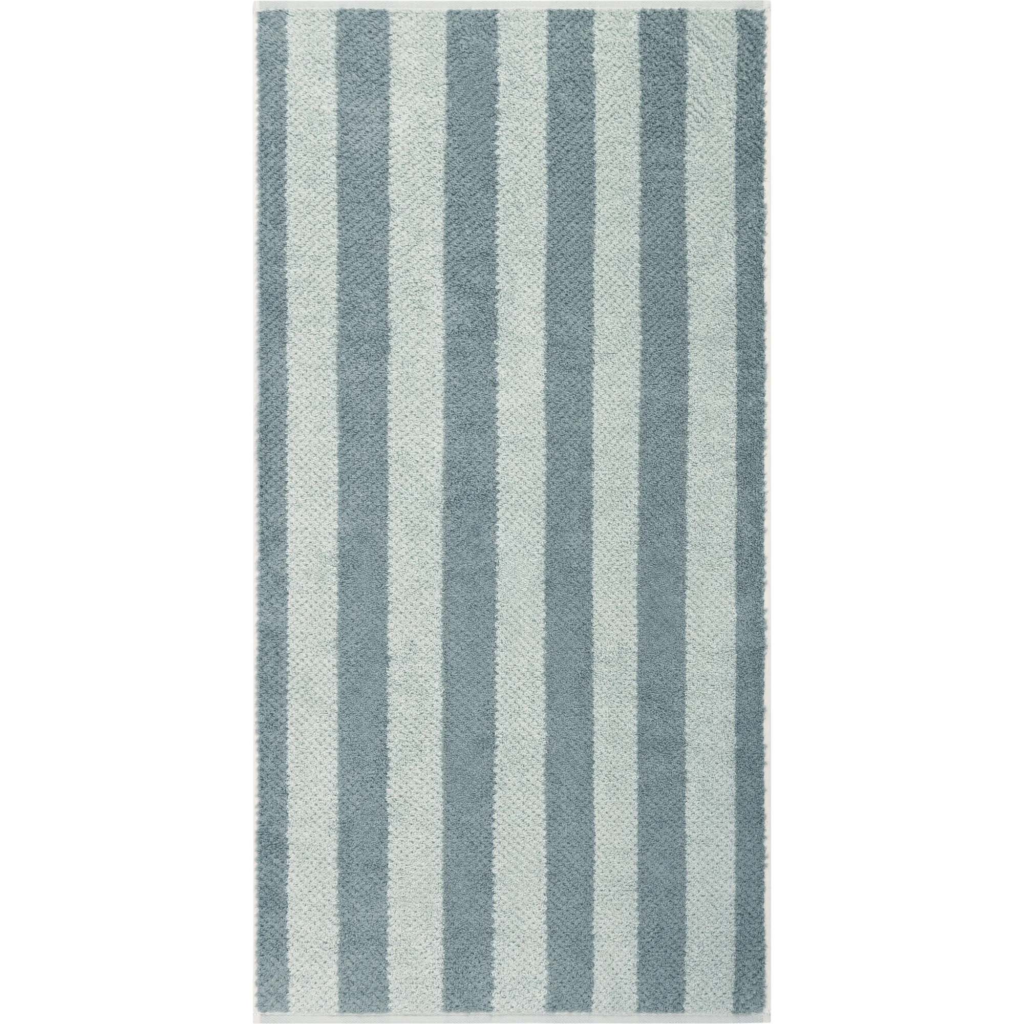 Cawö Håndkle Pure Stripet Mystisk Grønn