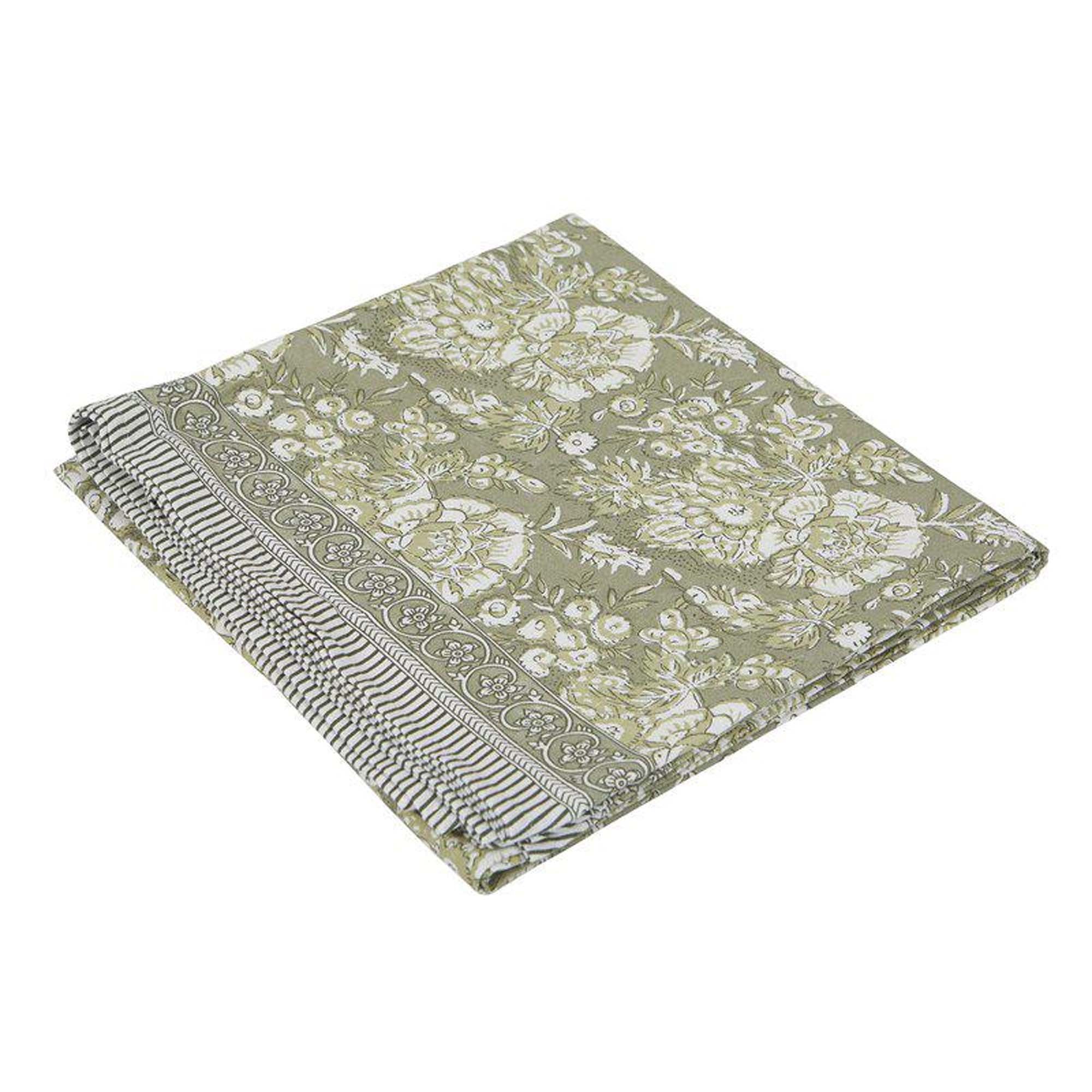Bordduk Lindegrønn 140x250cm 100% Vokset Bomull