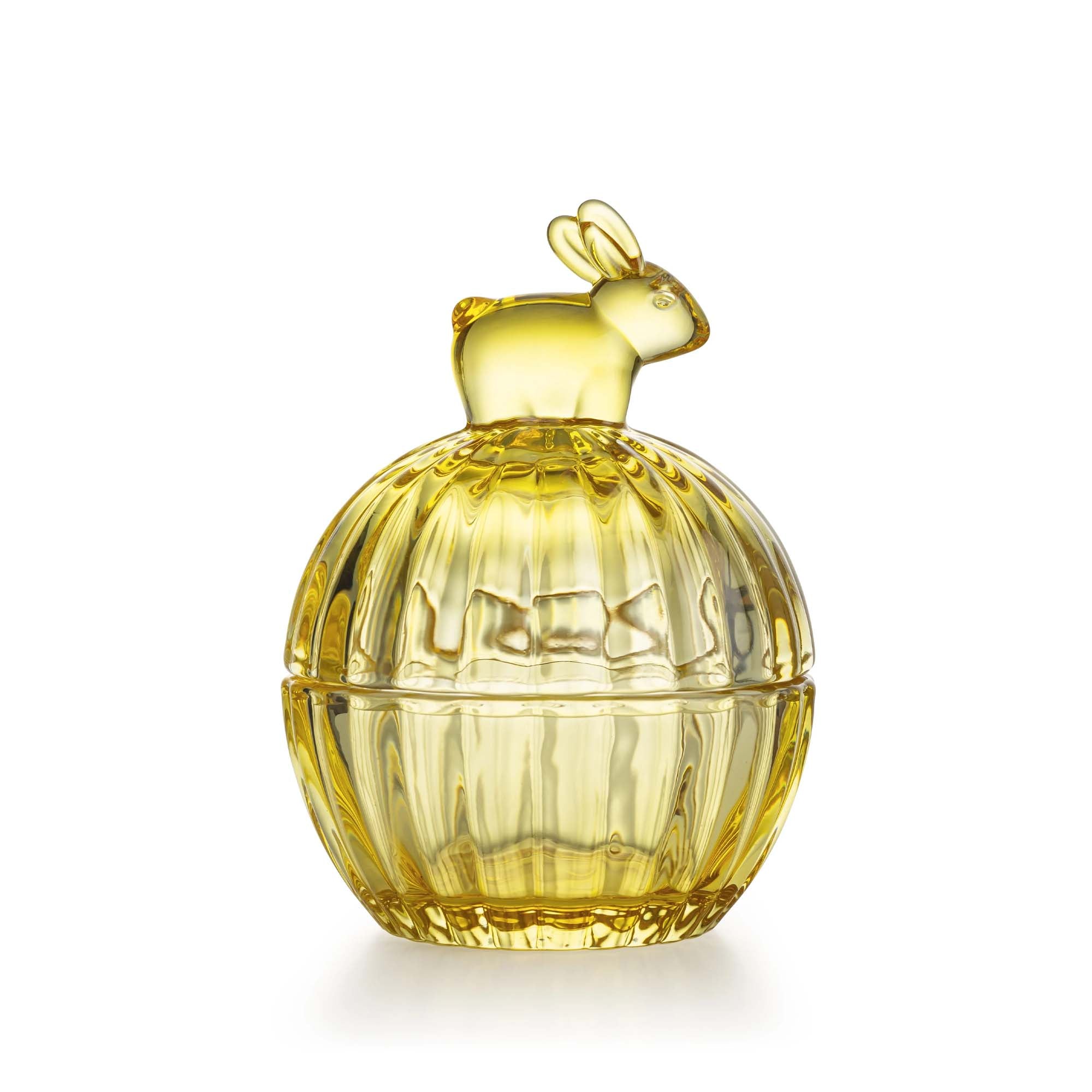 Hadeland Glassverk Glasskål Hare m/Lokk 12,5cm