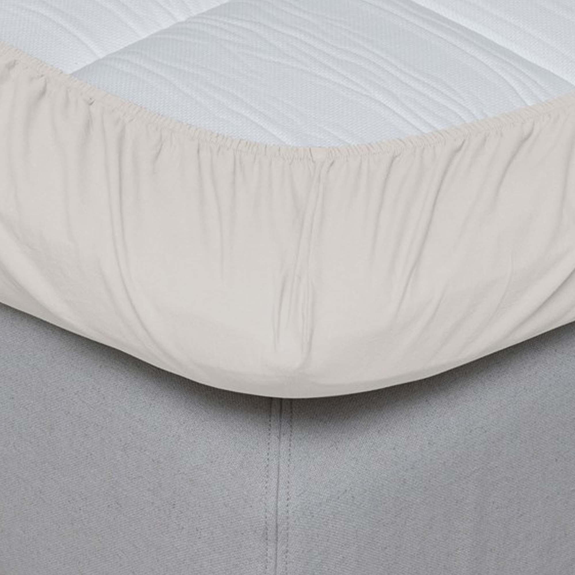 Høie Formsydd Jerseylaken - Krem