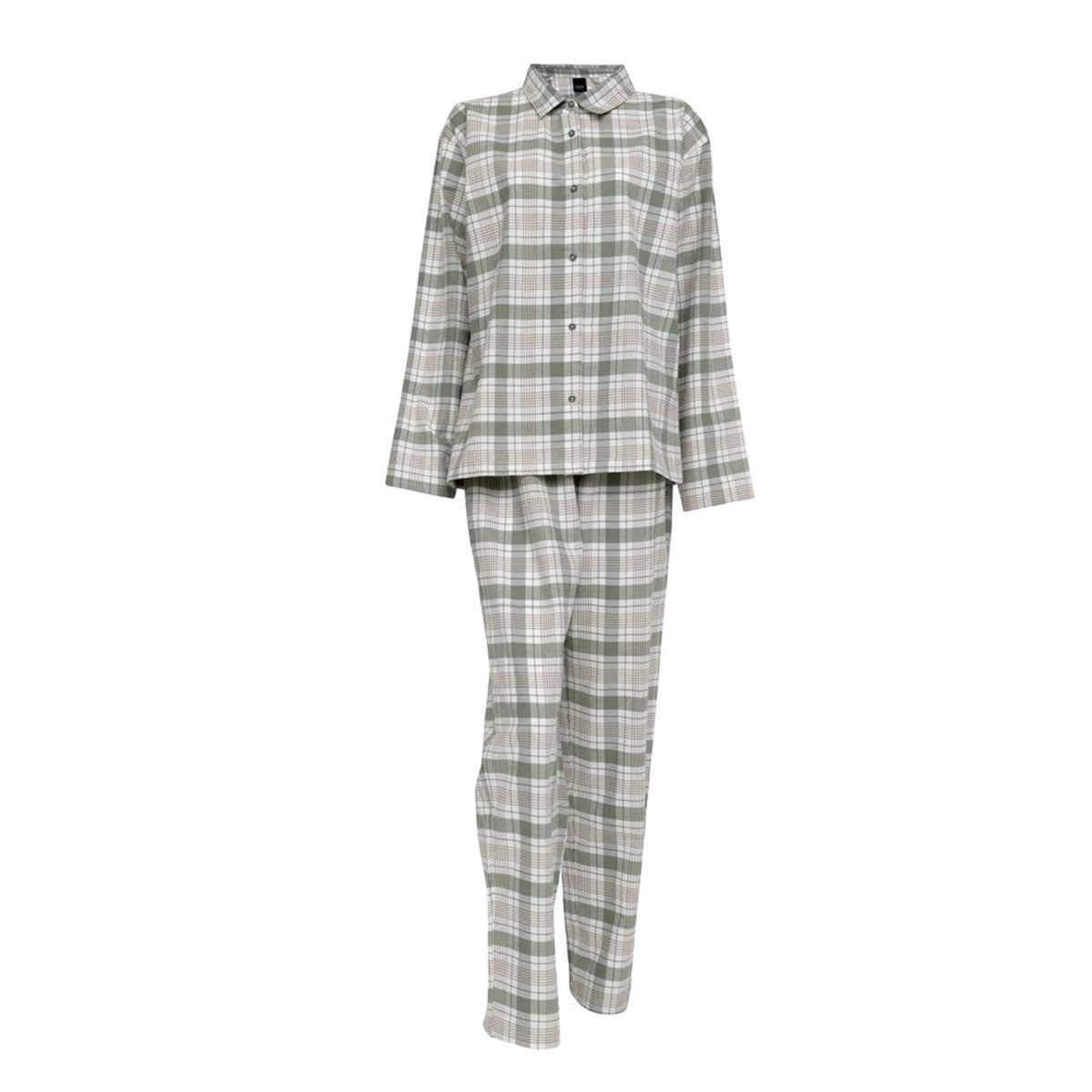 Høie Gabriel Pyjamas Flanell Dame Dempet Grønn