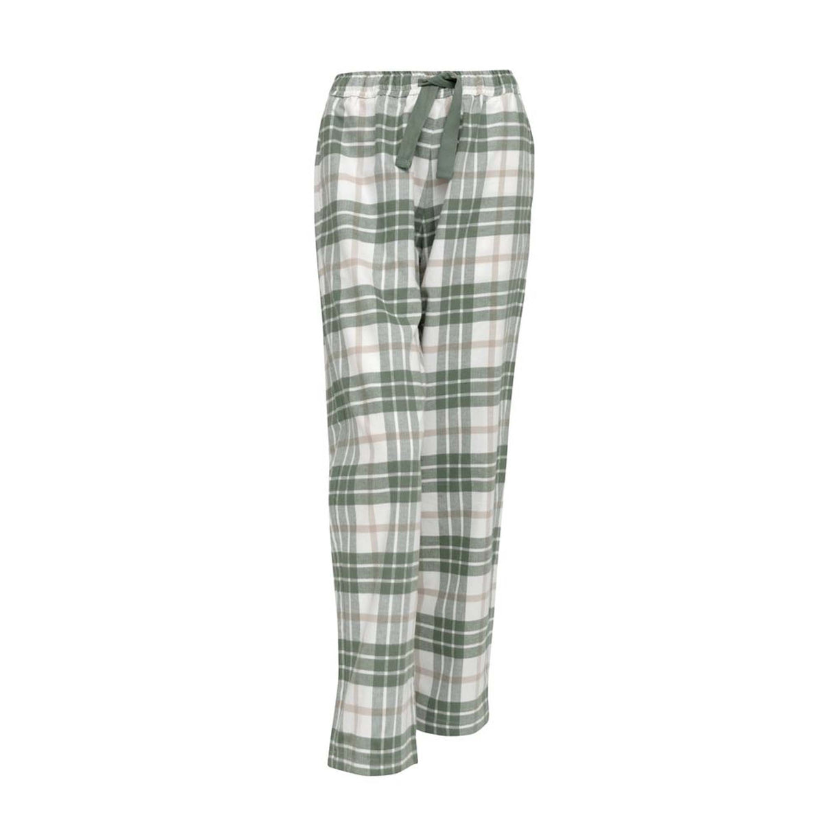 Høie Pyjamasbukse Flanell Lukas Dame Dempet Grønn