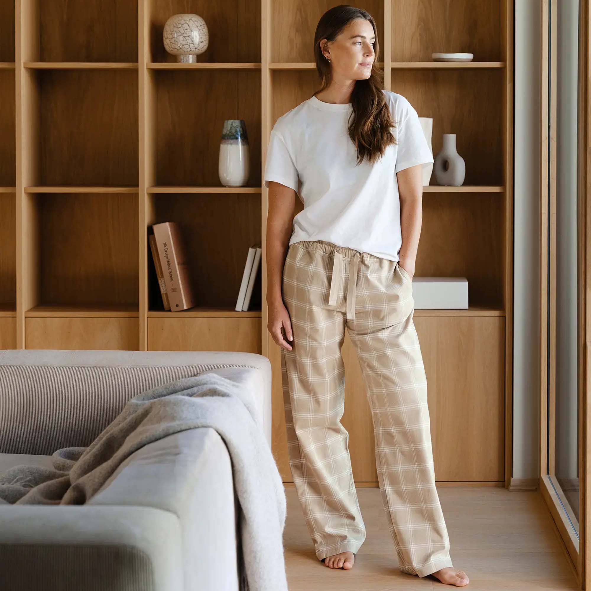 Høie Ravnen Pysjbukse Dame Beige