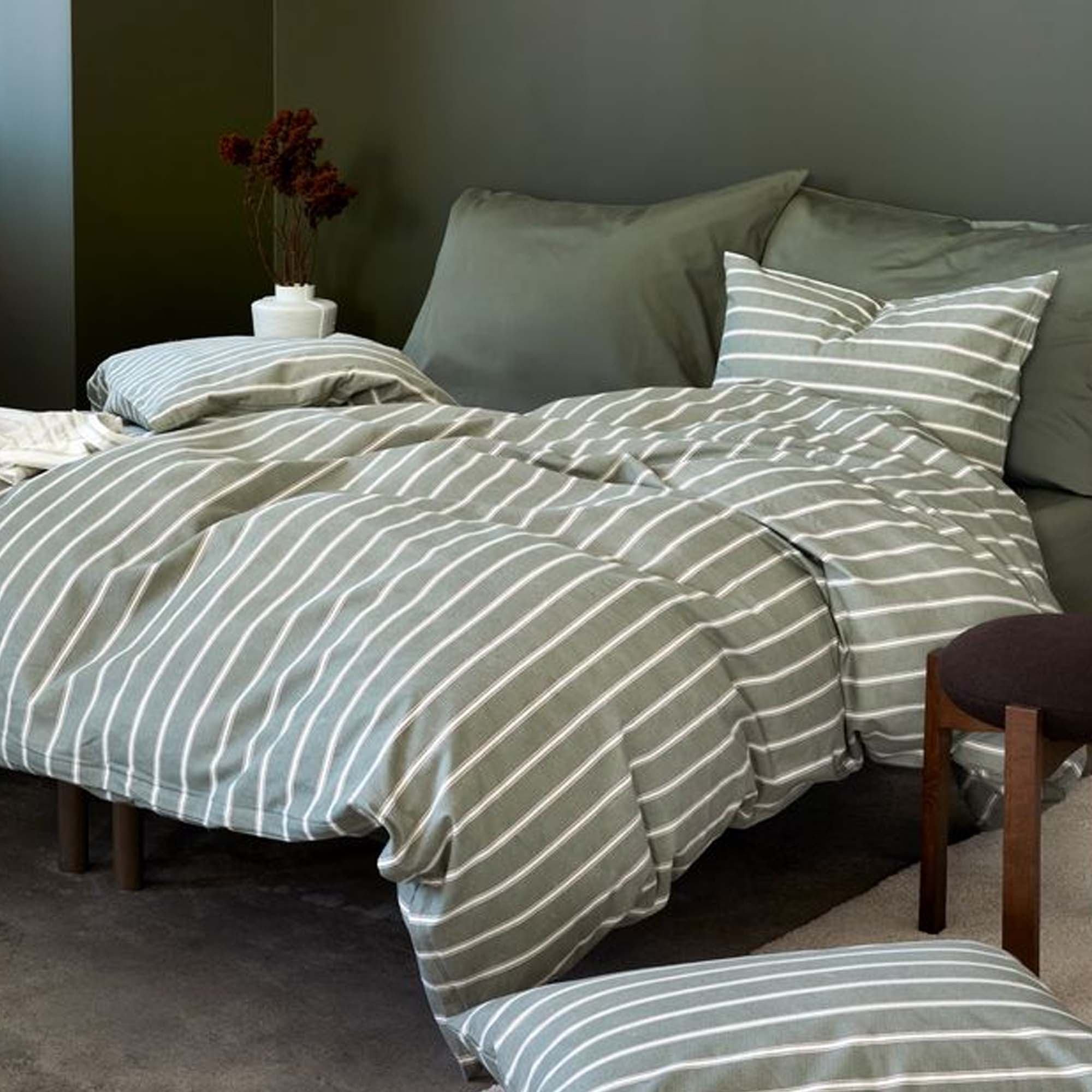 Høie Sengesett Henning Dempet Grønn