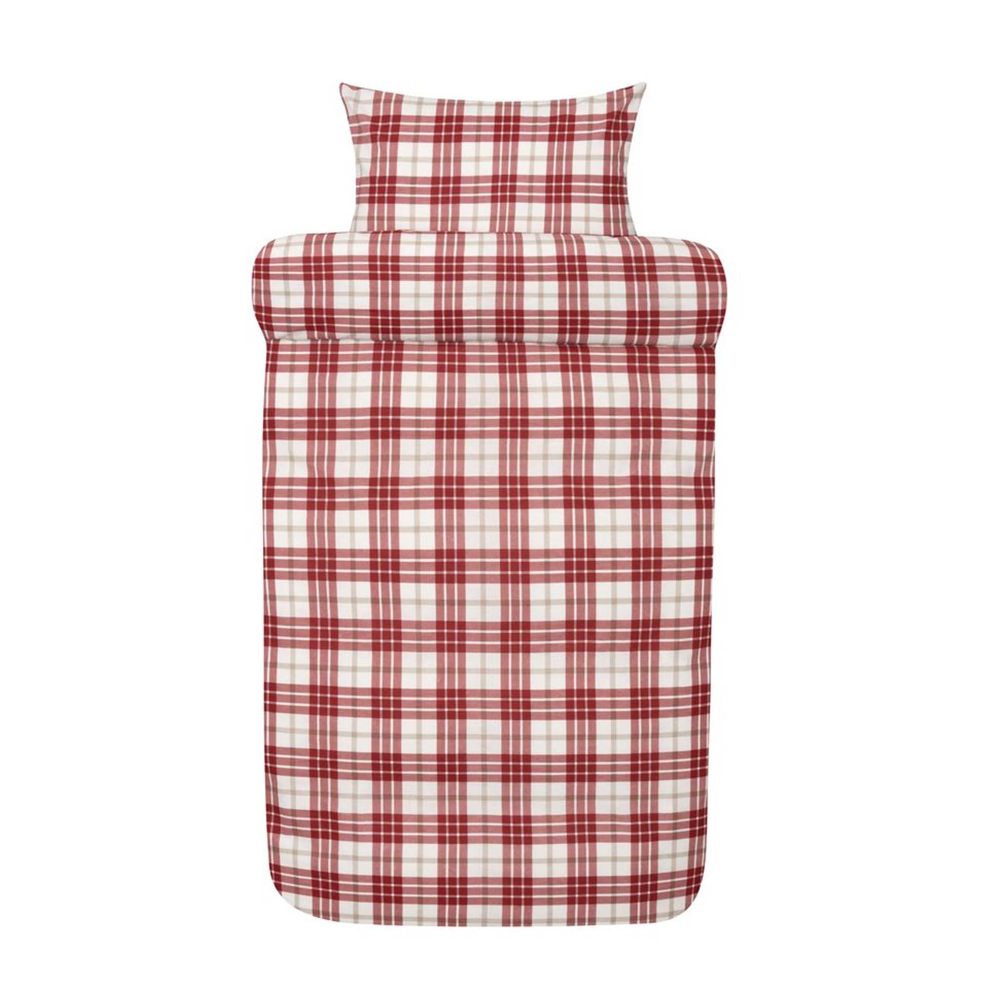 Høie Sengesett Lukas Rød Flanell