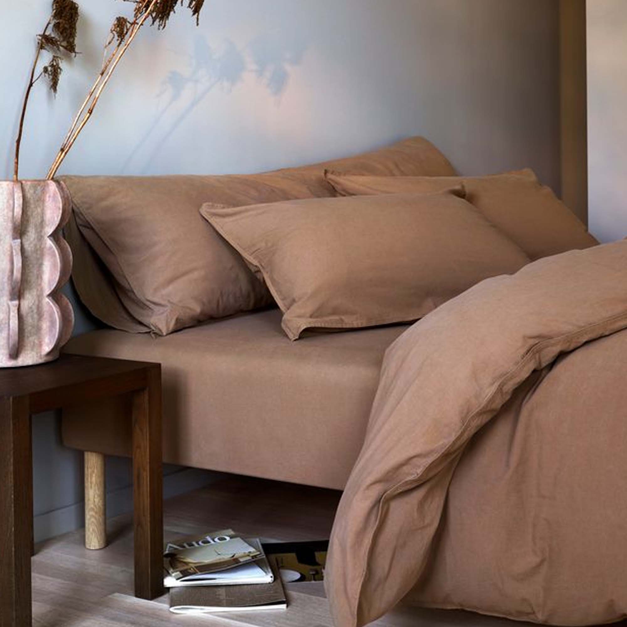 Høie Sengesett Frøya Karamellbrun