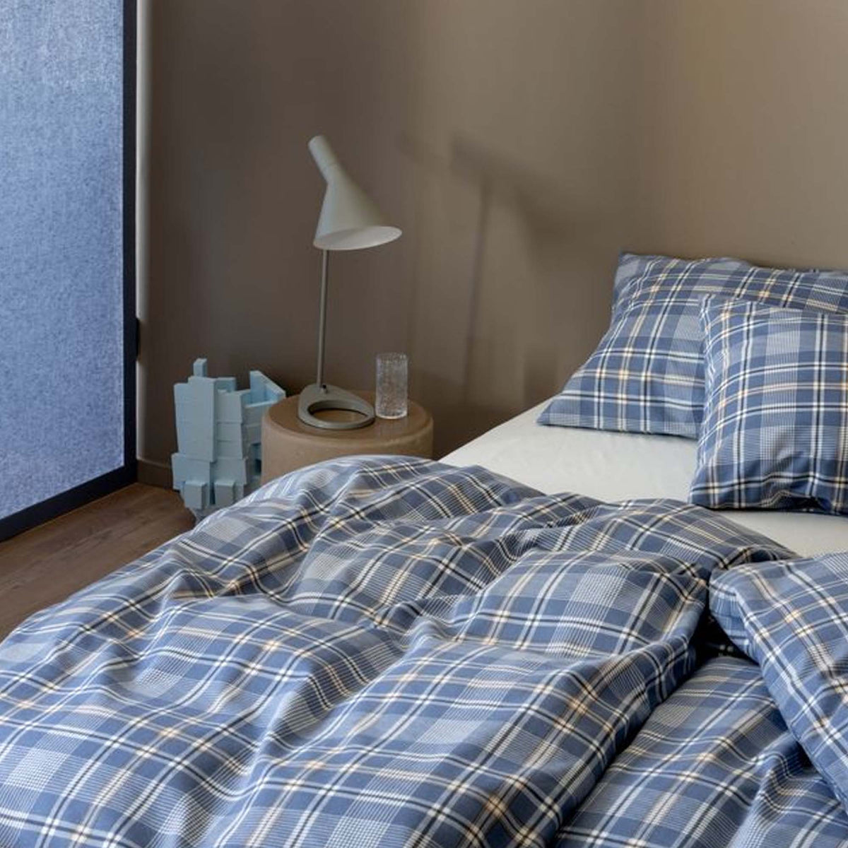 Høie Sengesett Isak Denimblå Flanell