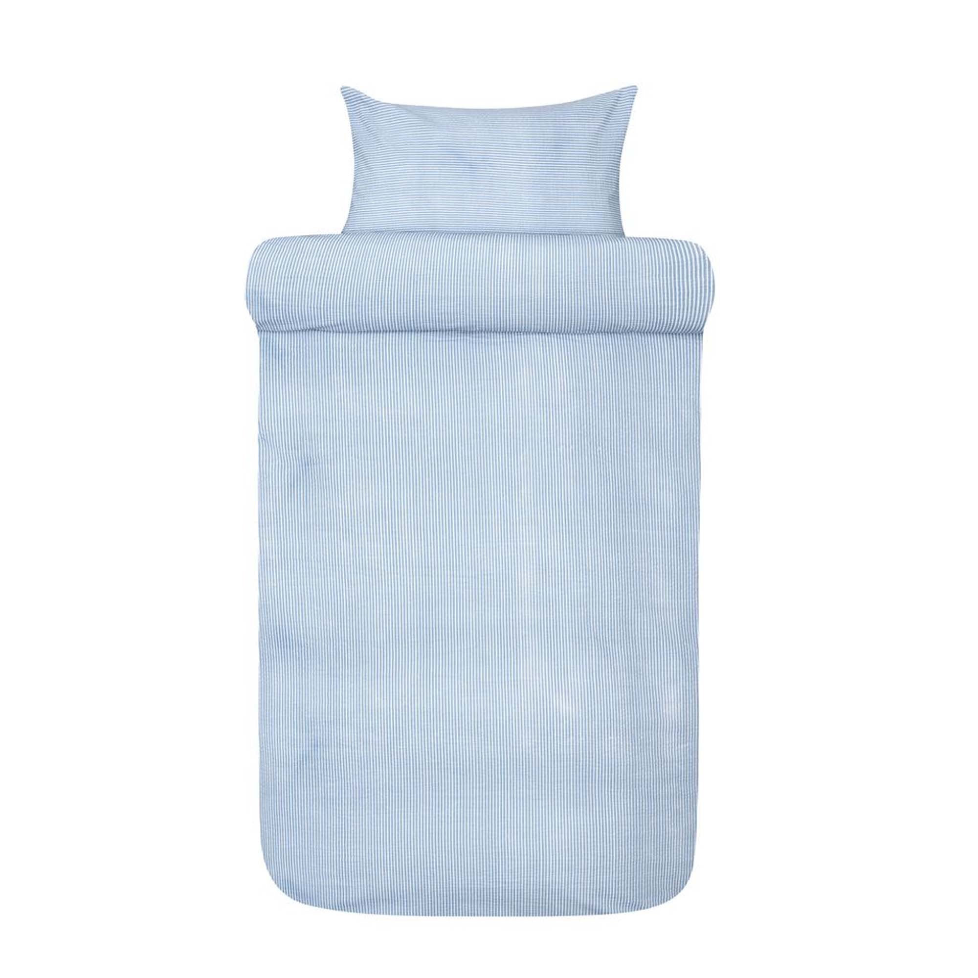 Høie Kreppsengesett Lykke Denimblå