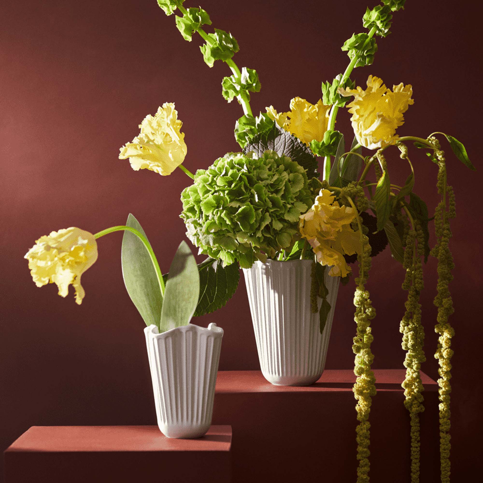 Hammershøi Tulipanvase Hvit