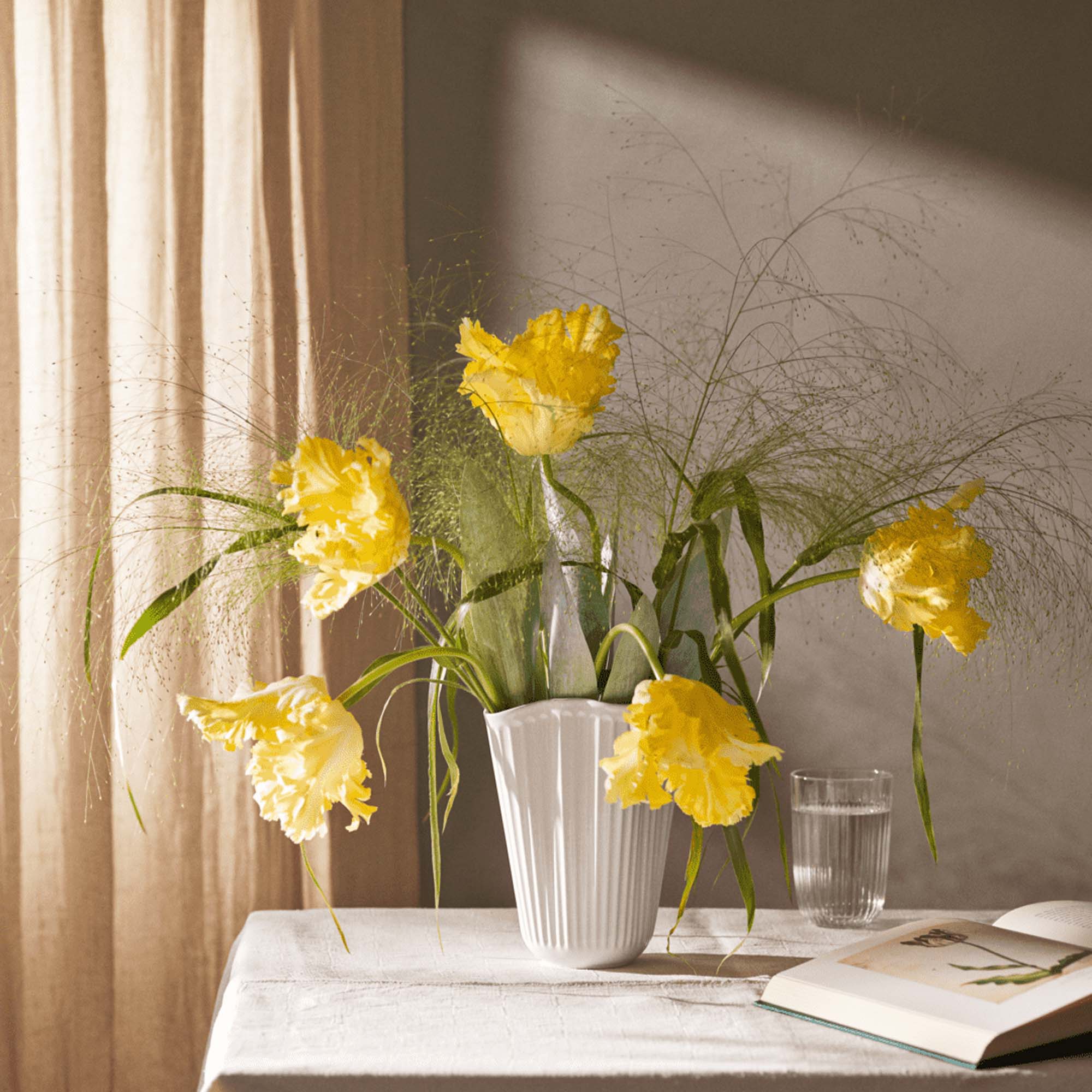 Hammershøi Tulipanvase Hvit