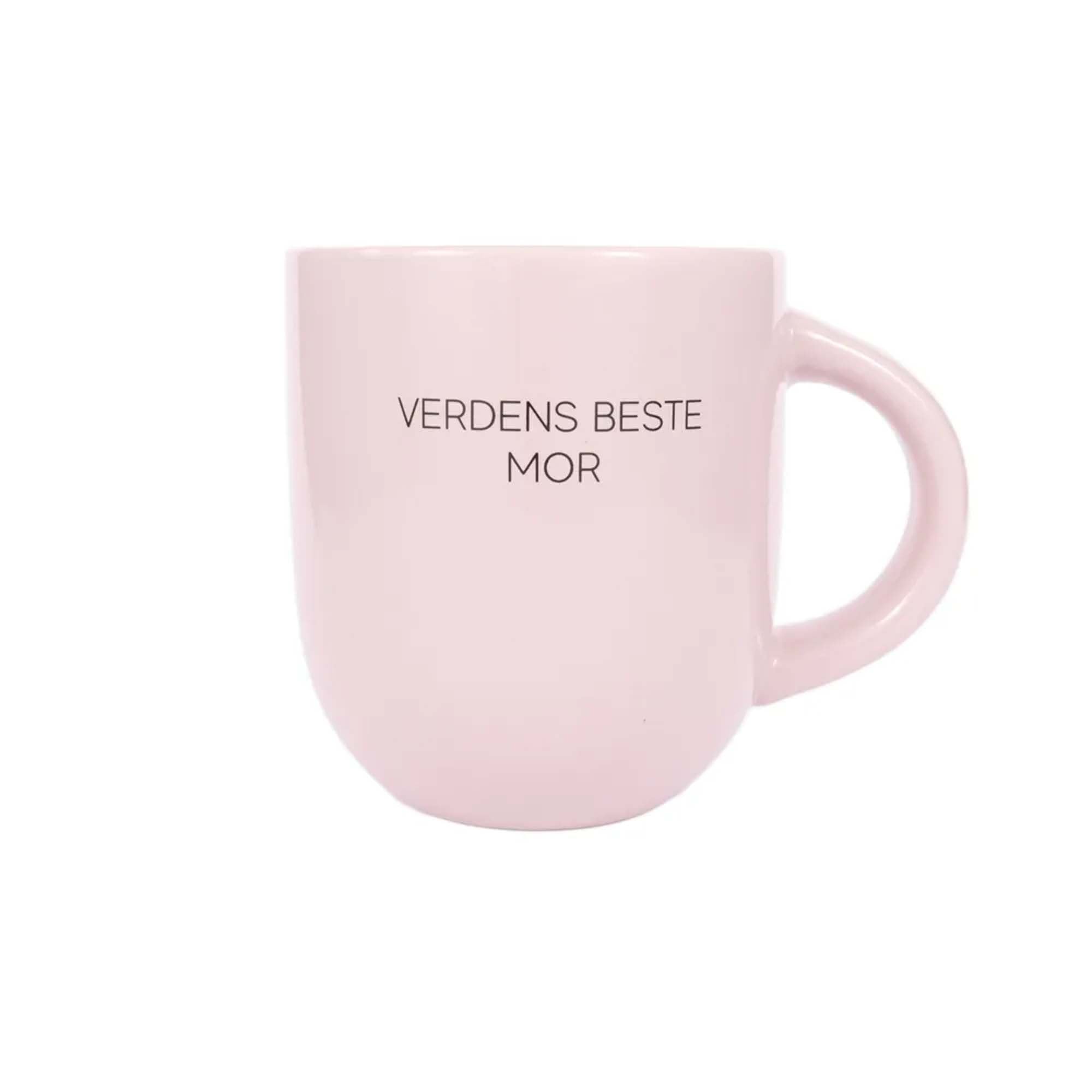 Kopp Rosa m/Tekst Verdens Beste Mor