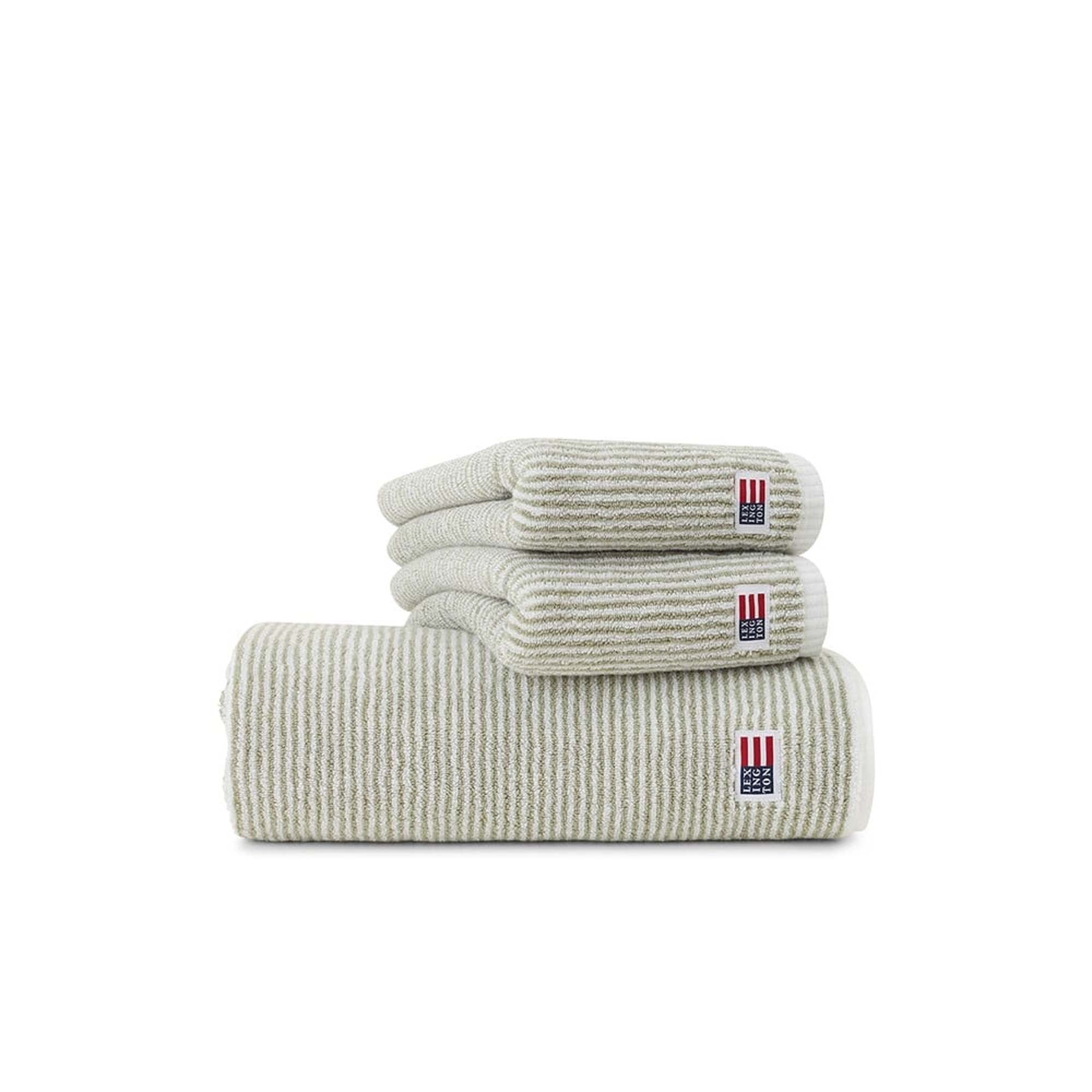 Lexington Håndkle Stripet Vintage Green