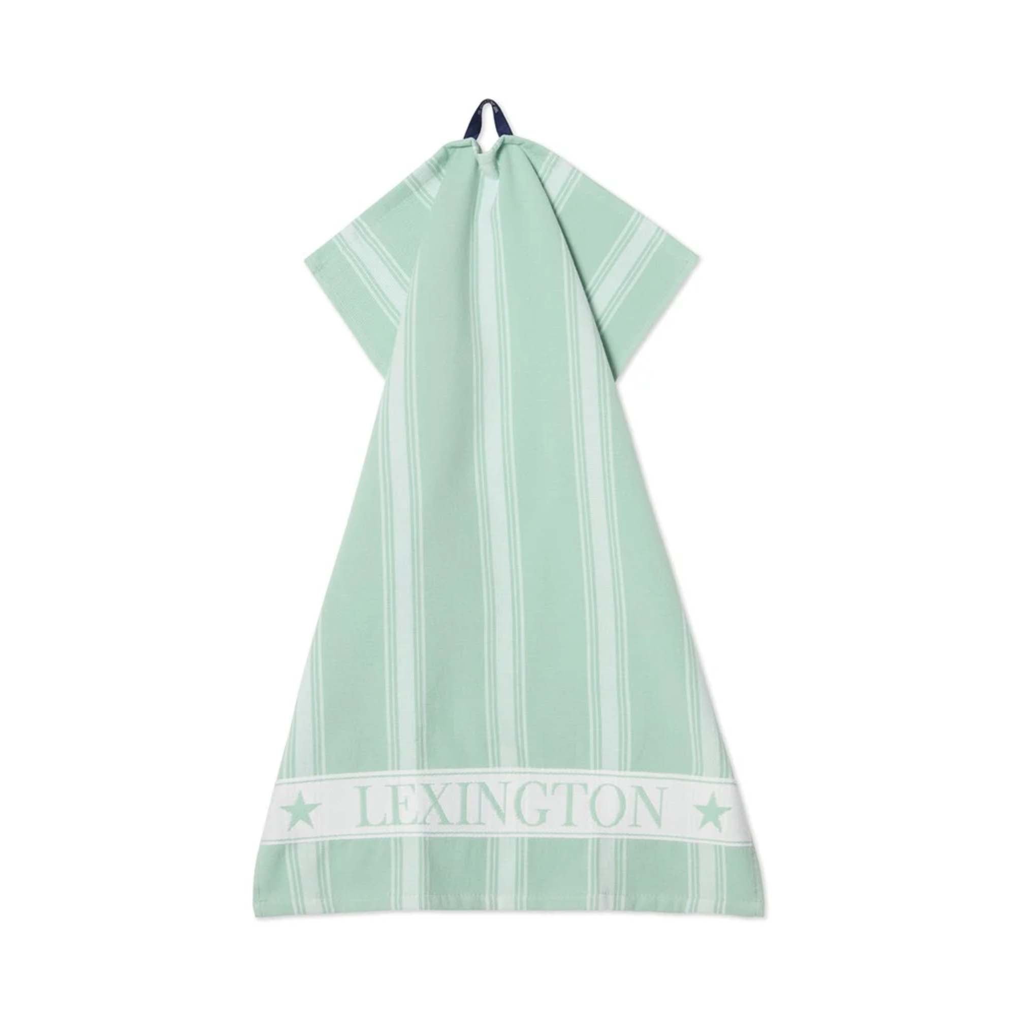 Lexington Kopphåndkle Lysgrønn stripet 50x70cm