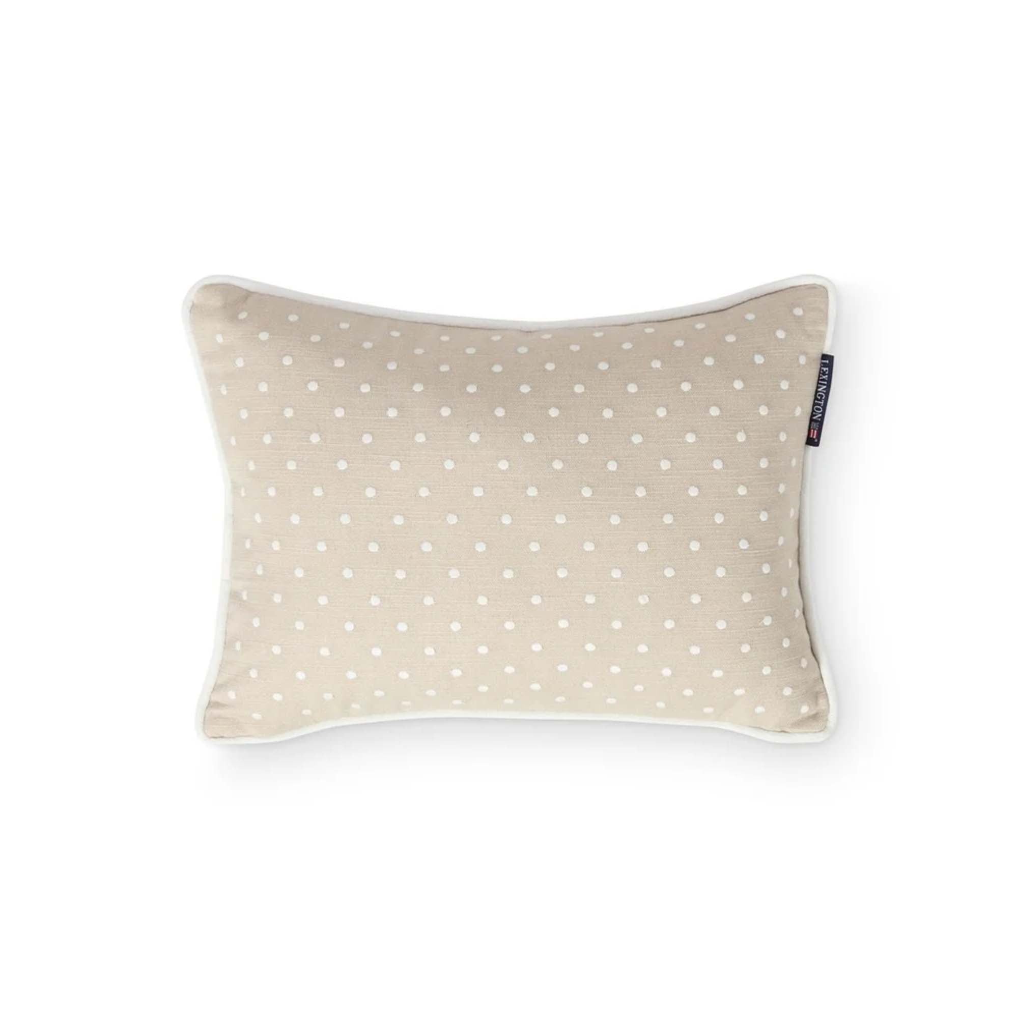 Lexington Pute 30x40cm Beige m/hvit dotter
