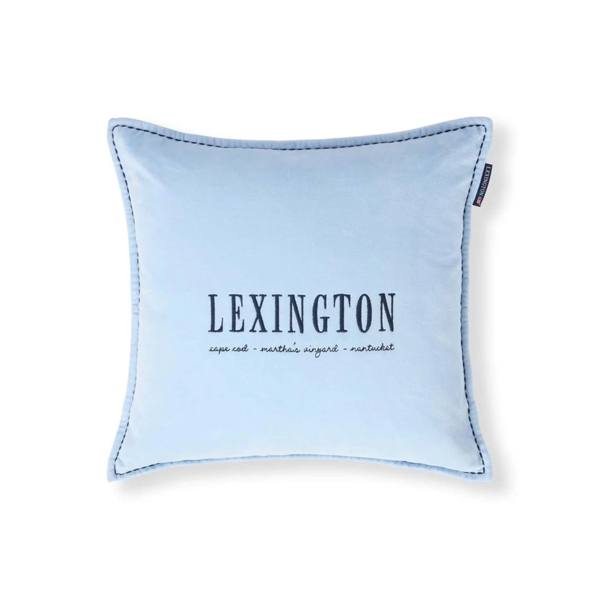 Lexington Putetrekk Lys Blå Velur 50x05cm