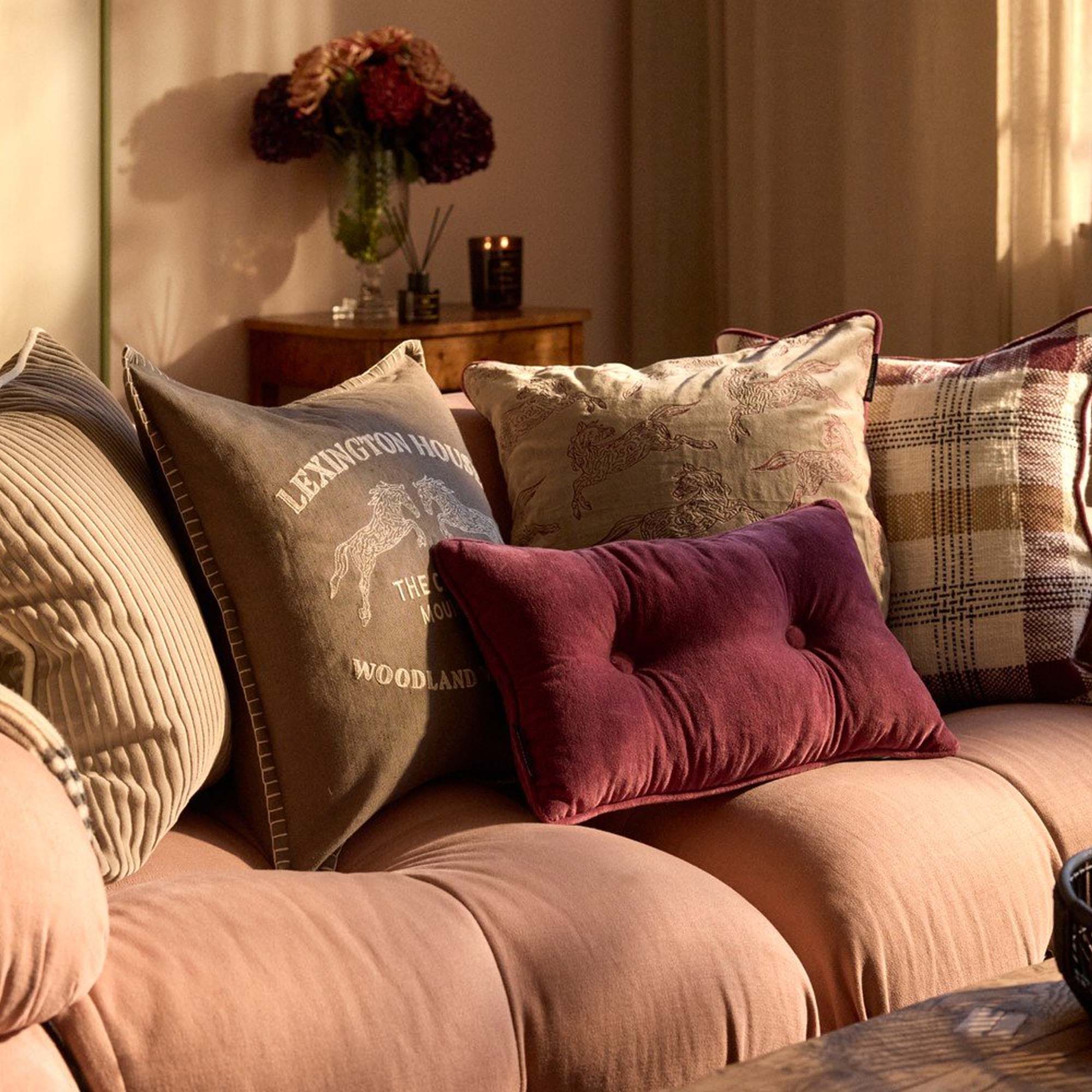 Lexington Putetrekk Catskills Logo Brunbeige 50x50cn