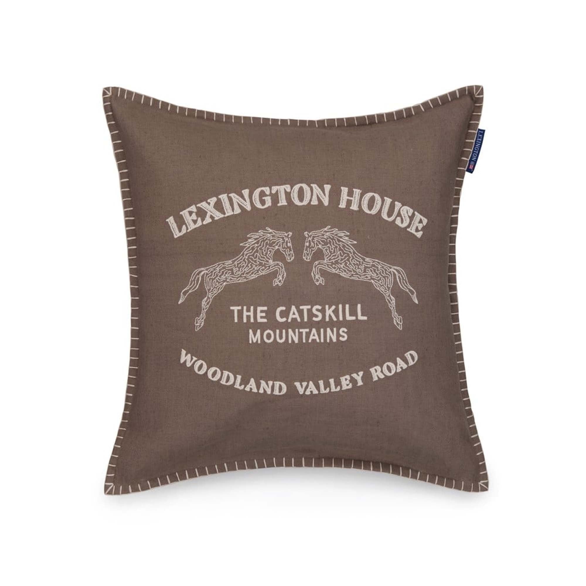 Lexington Putetrekk Catskills Logo Brunbeige 50x50cn