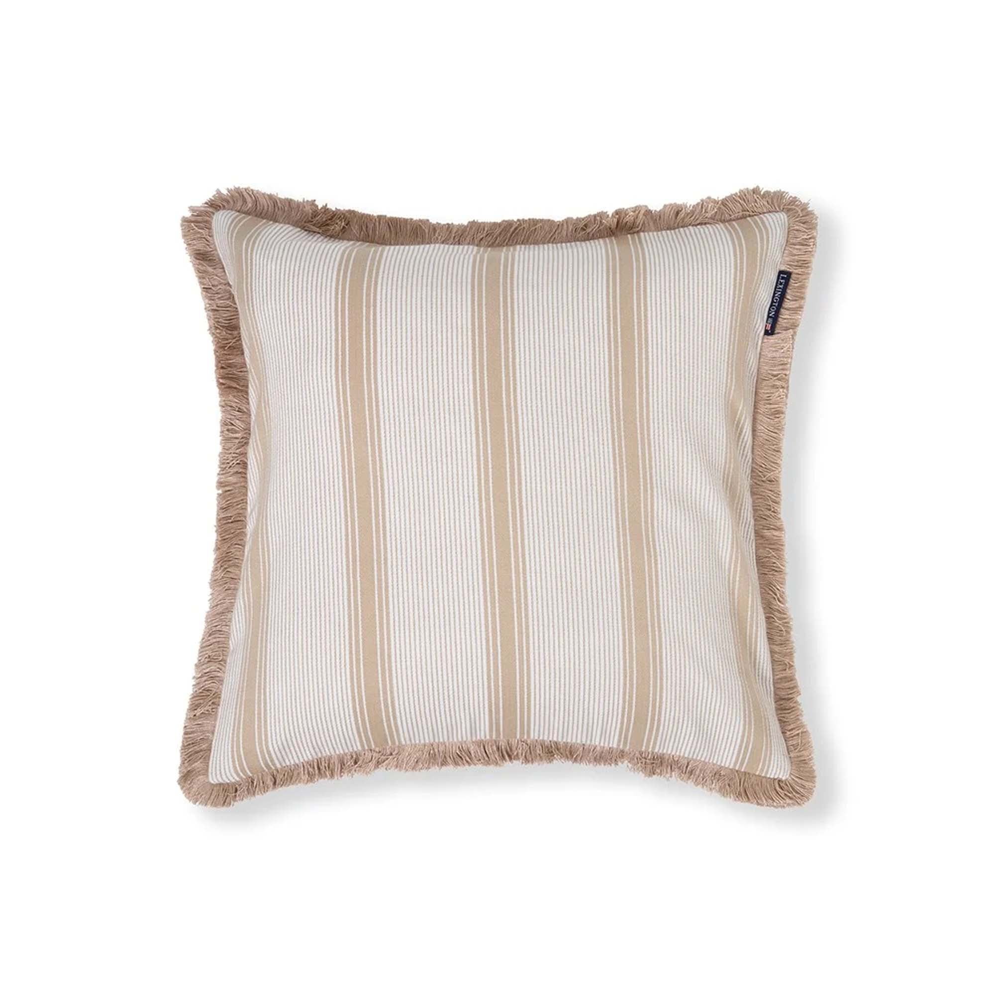 Lexington Putetrekk 50x50cm Sand/Hvitstripet