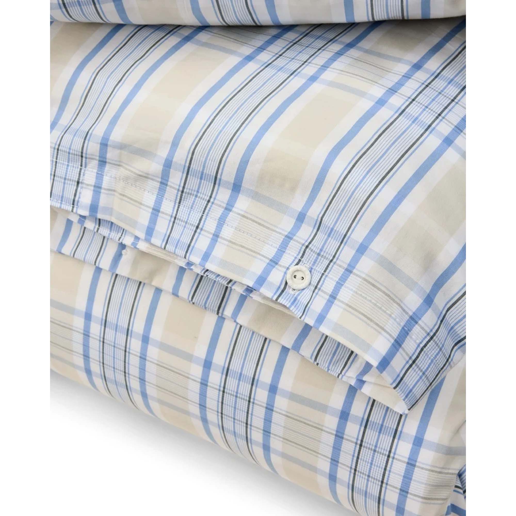 Lexington Sengetøy Beige/Blå Rutet