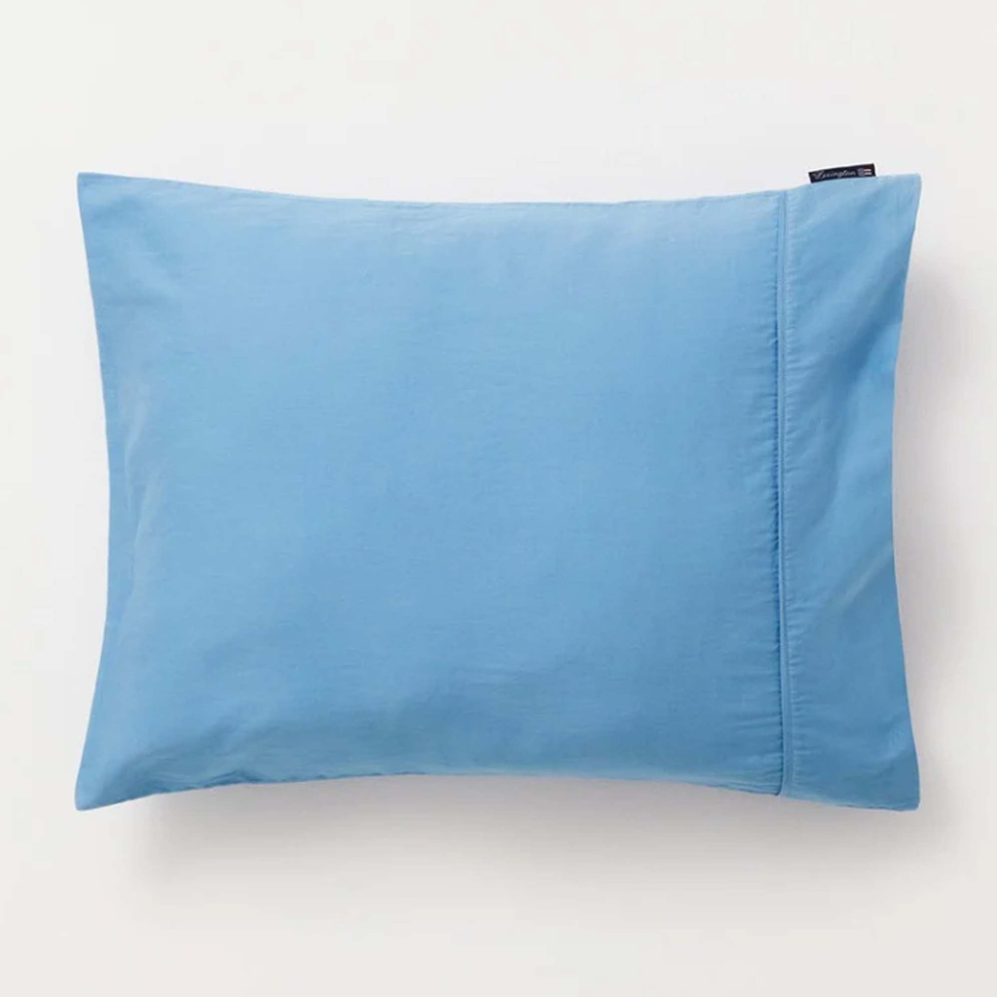 Lexington Himmelblå Vasket Bomullssateng