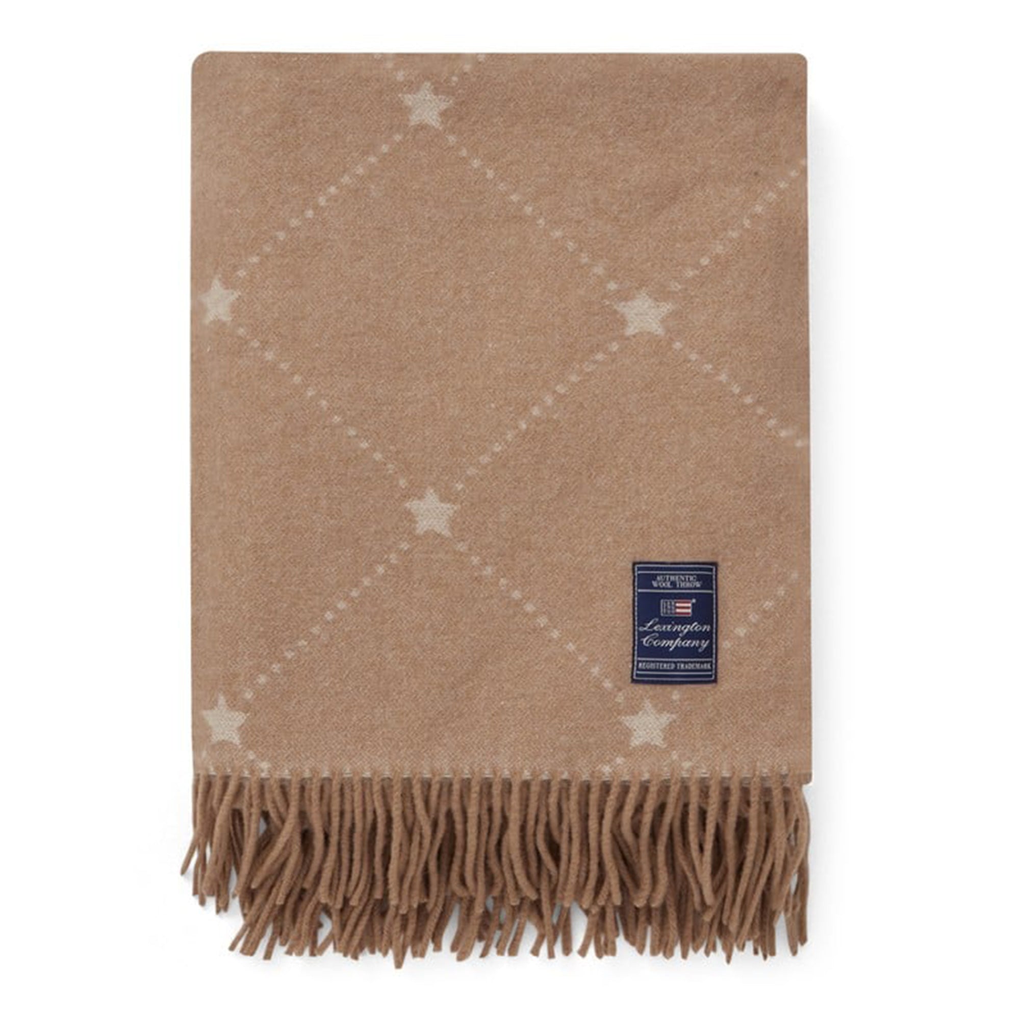 Lexington Pledd 130x170cm Beige Stjernemønstret