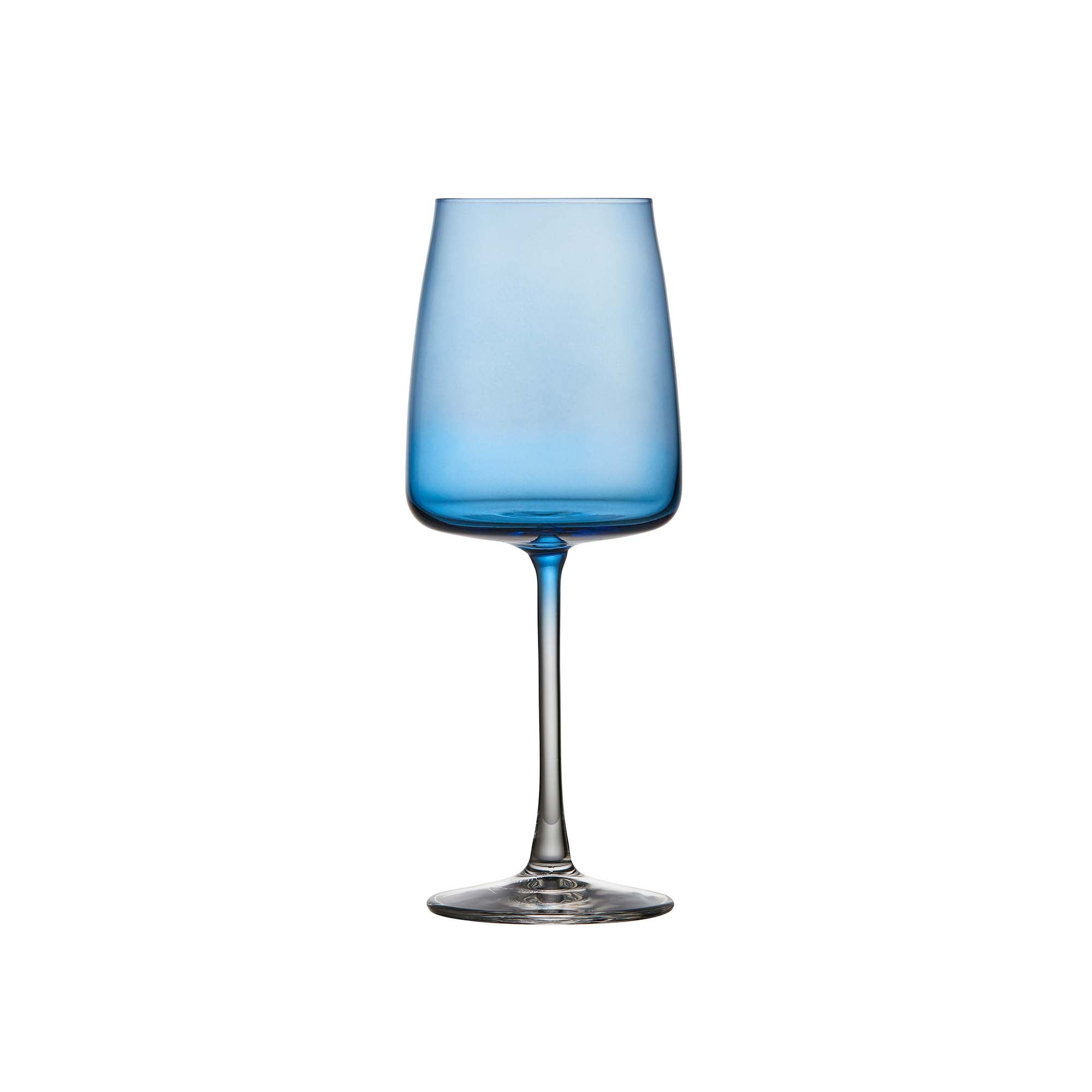 Lyngby Glas Krystal Zero Vinglass Blå