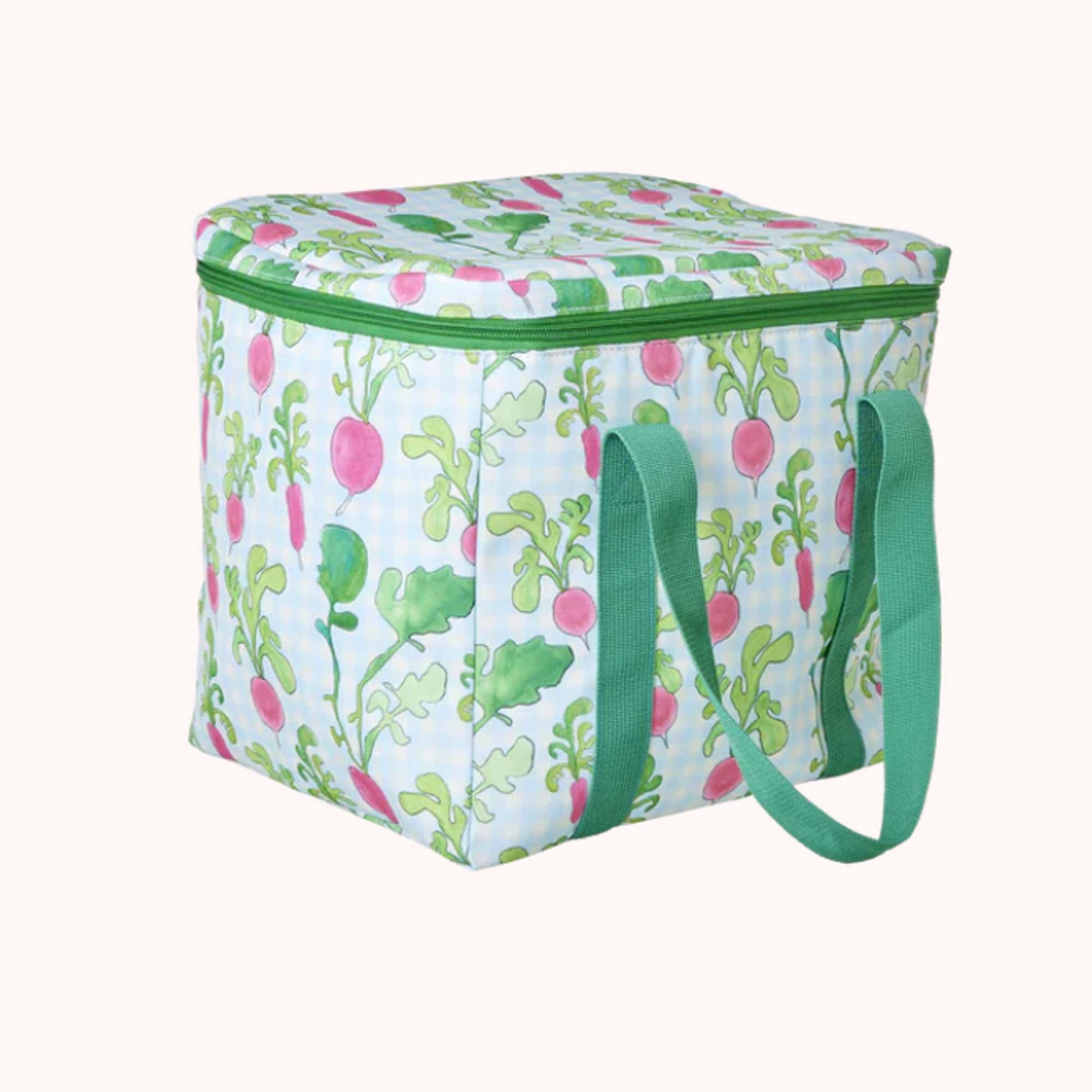 Rice Kjølebag Blårutet m/Reddikmotiv