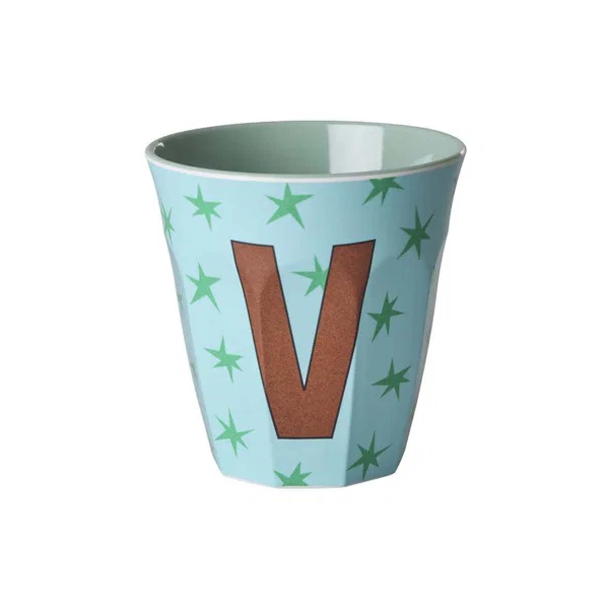 Rice Bokstavkopp V Mint m/stjerner