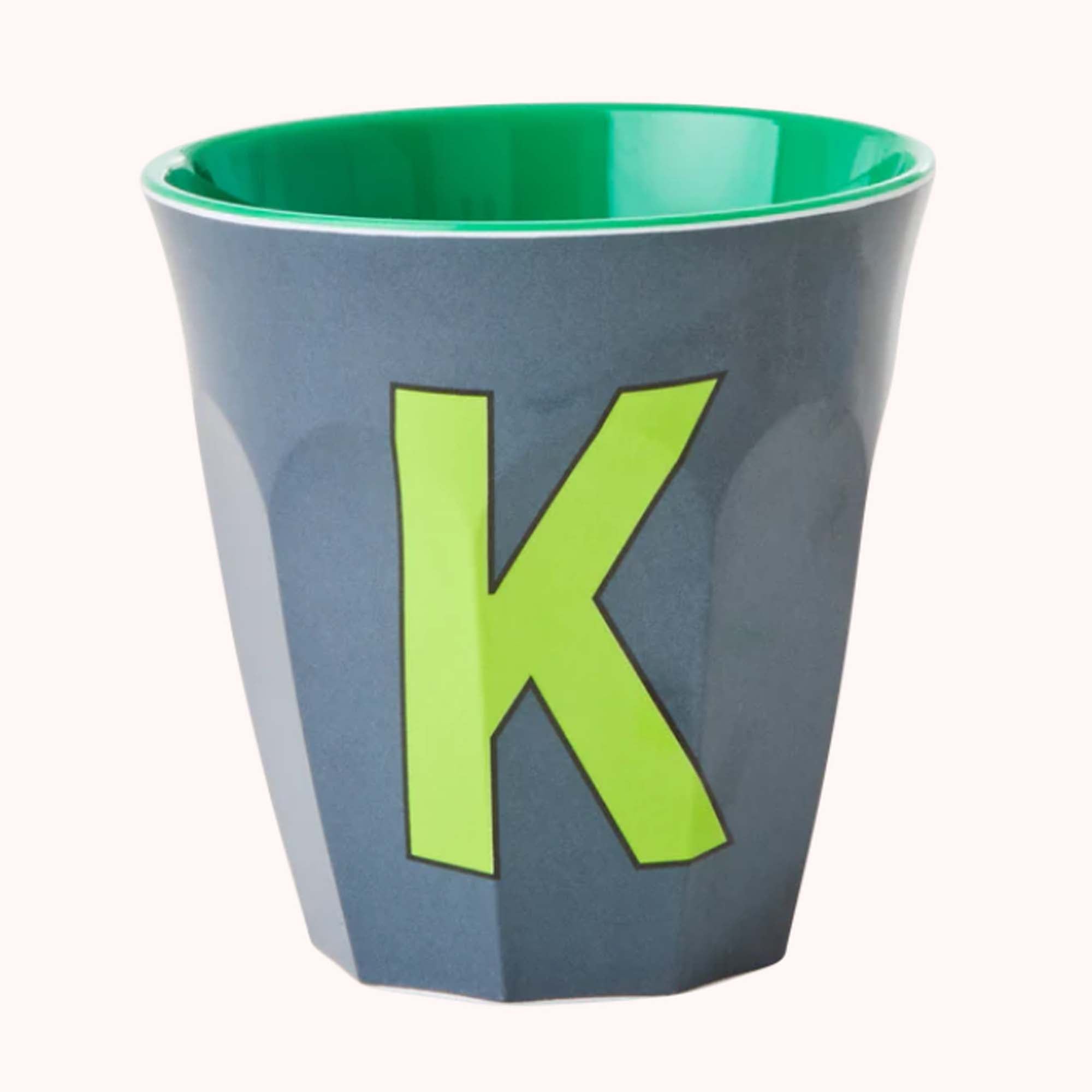 Rice Melamin Bokstavkopp K