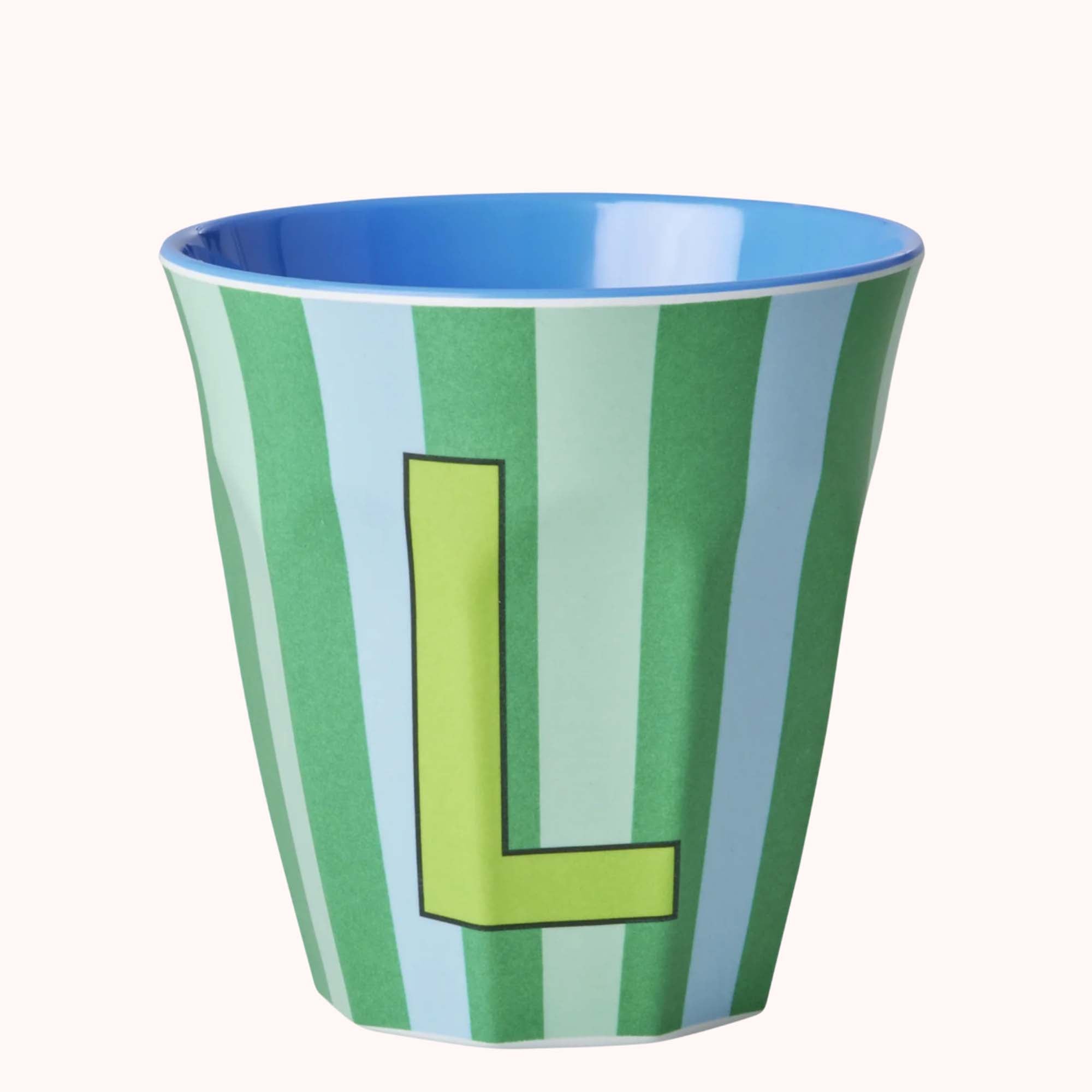 Rice Bokstavkopp Stripet L - Lille Hvite Interiør