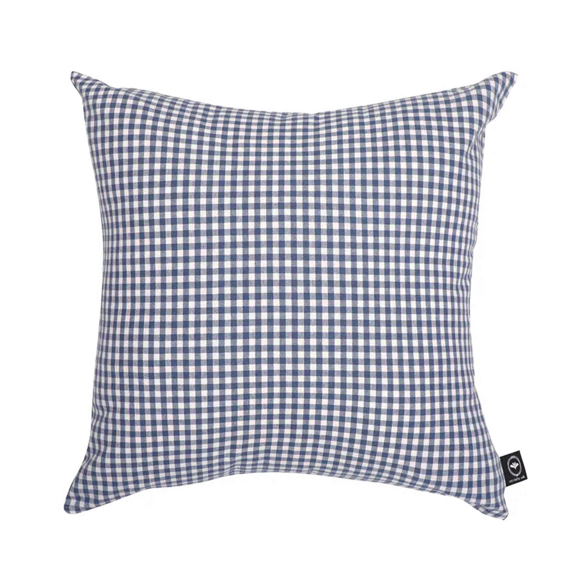 Wasa Ecotextil Putetrekk 45x45cm Blårutet/Hvit