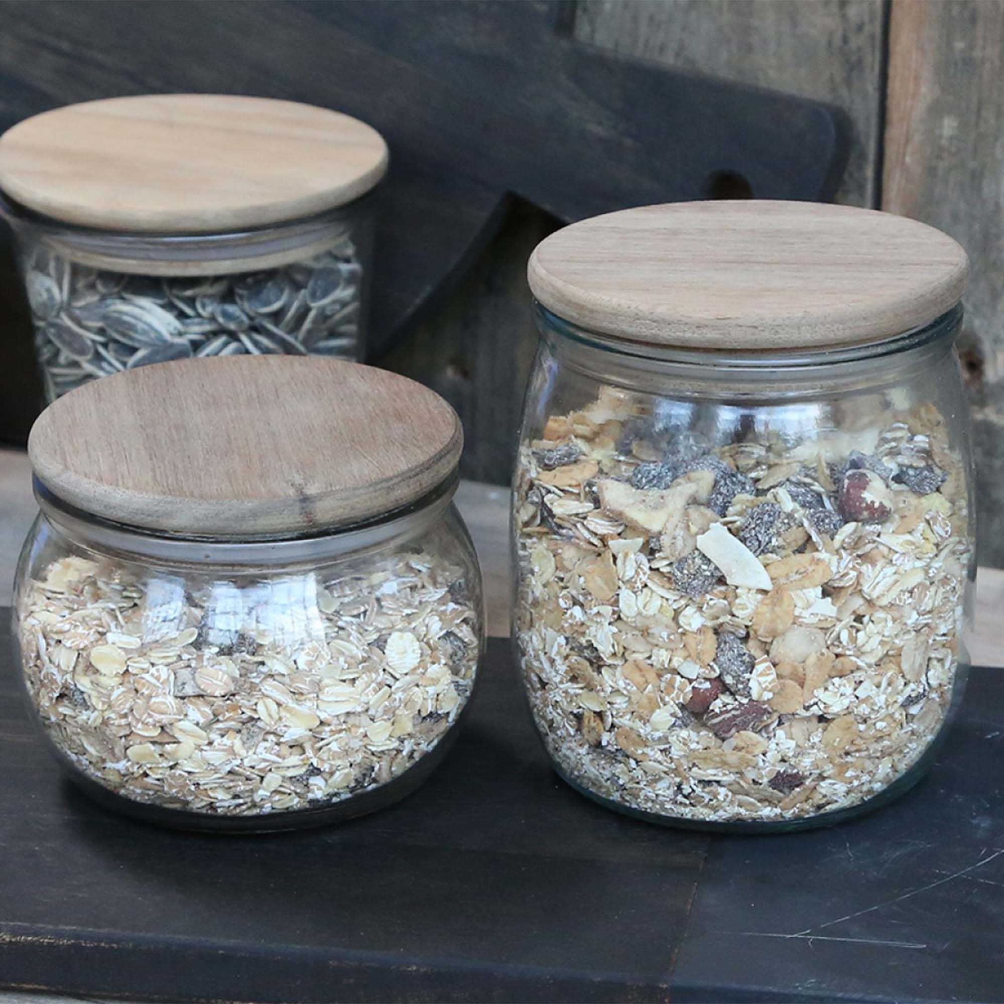 Chic Antique Oppbevaringsglass m/Trelokk