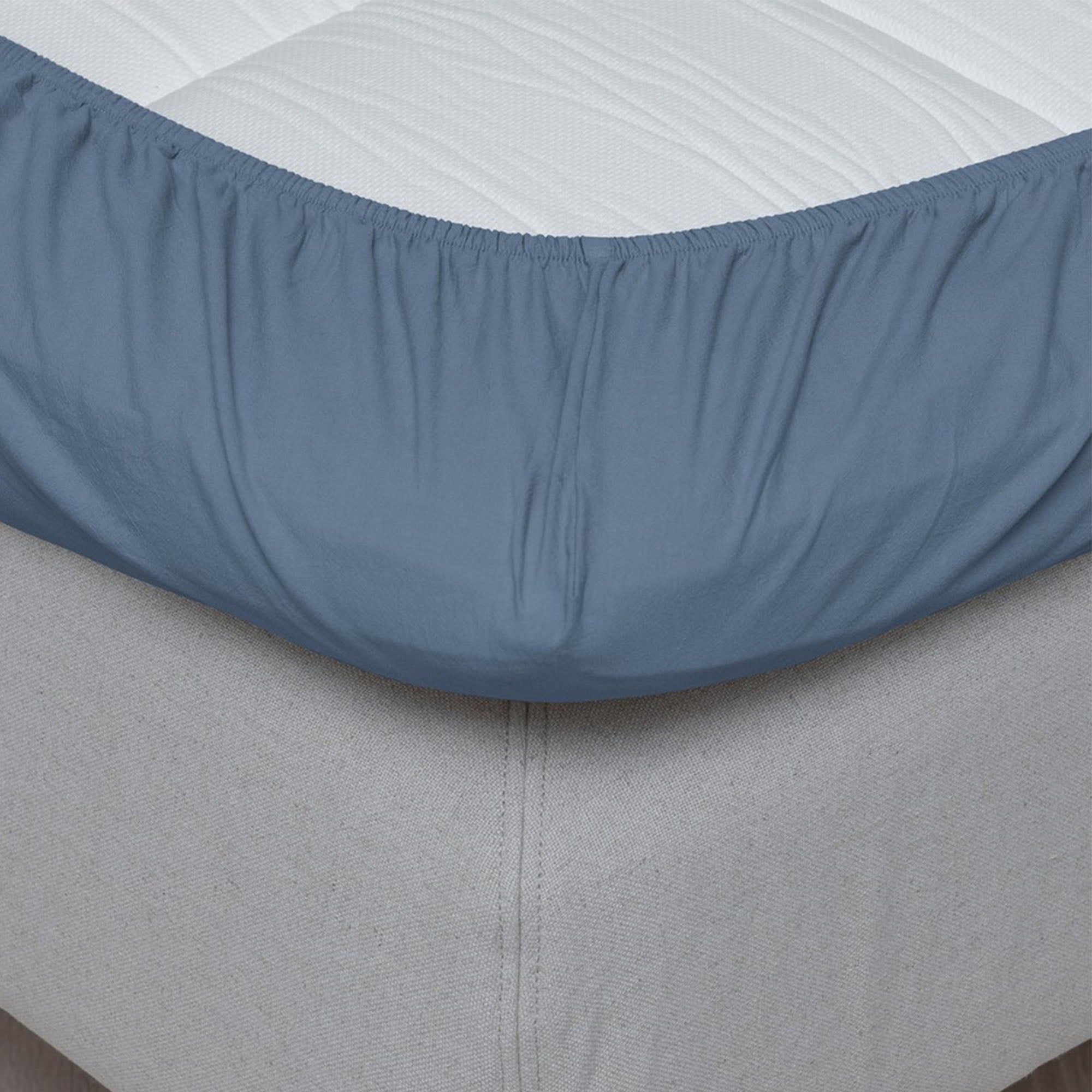 Høie Formsydd Laken - Jeansblå