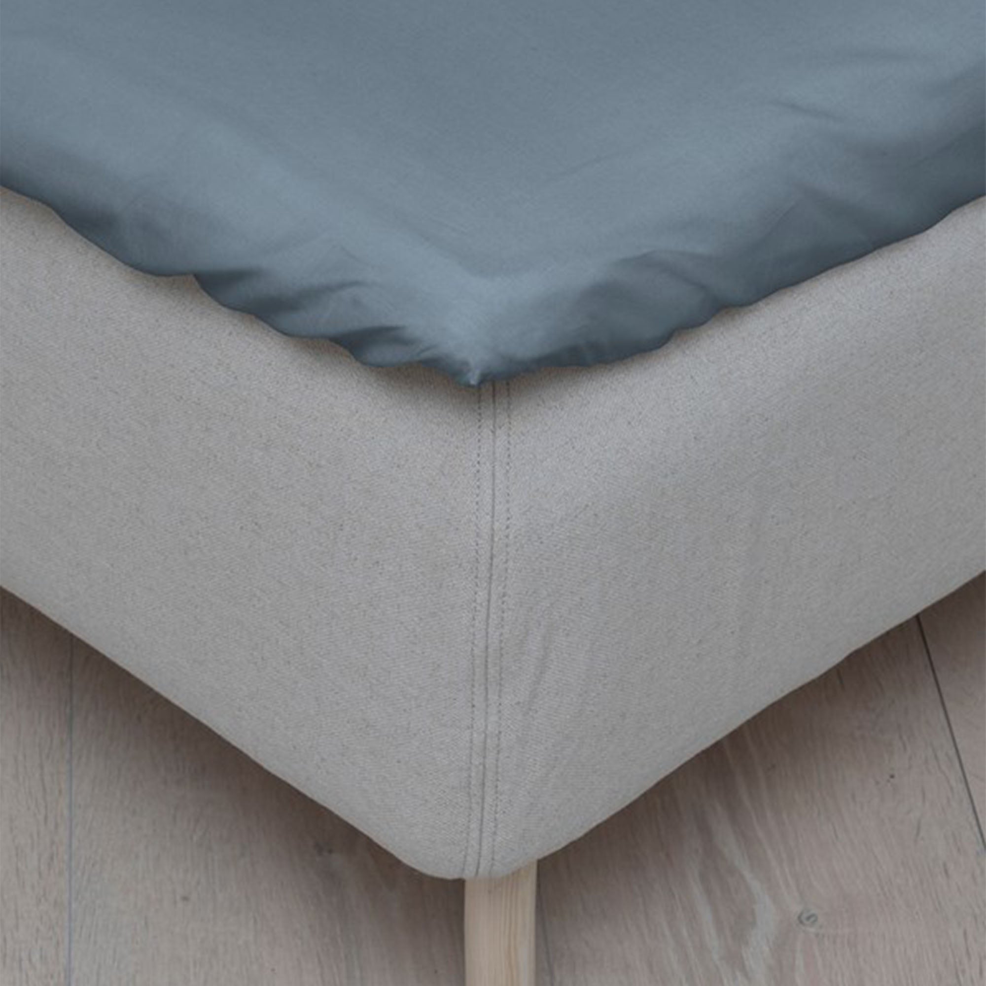 Høie Formsydd Laken - Jeansblå