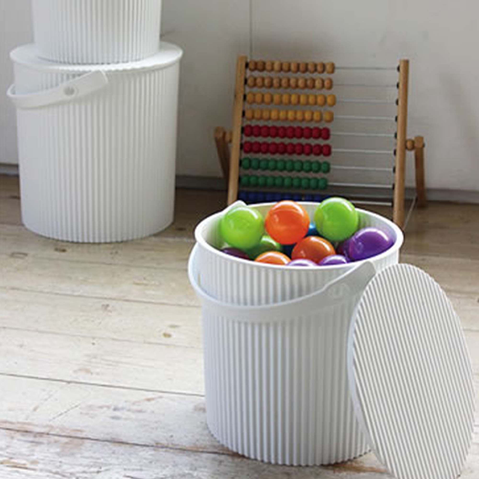 Omnioutil Bøtte m/lokk 20L - Hvit