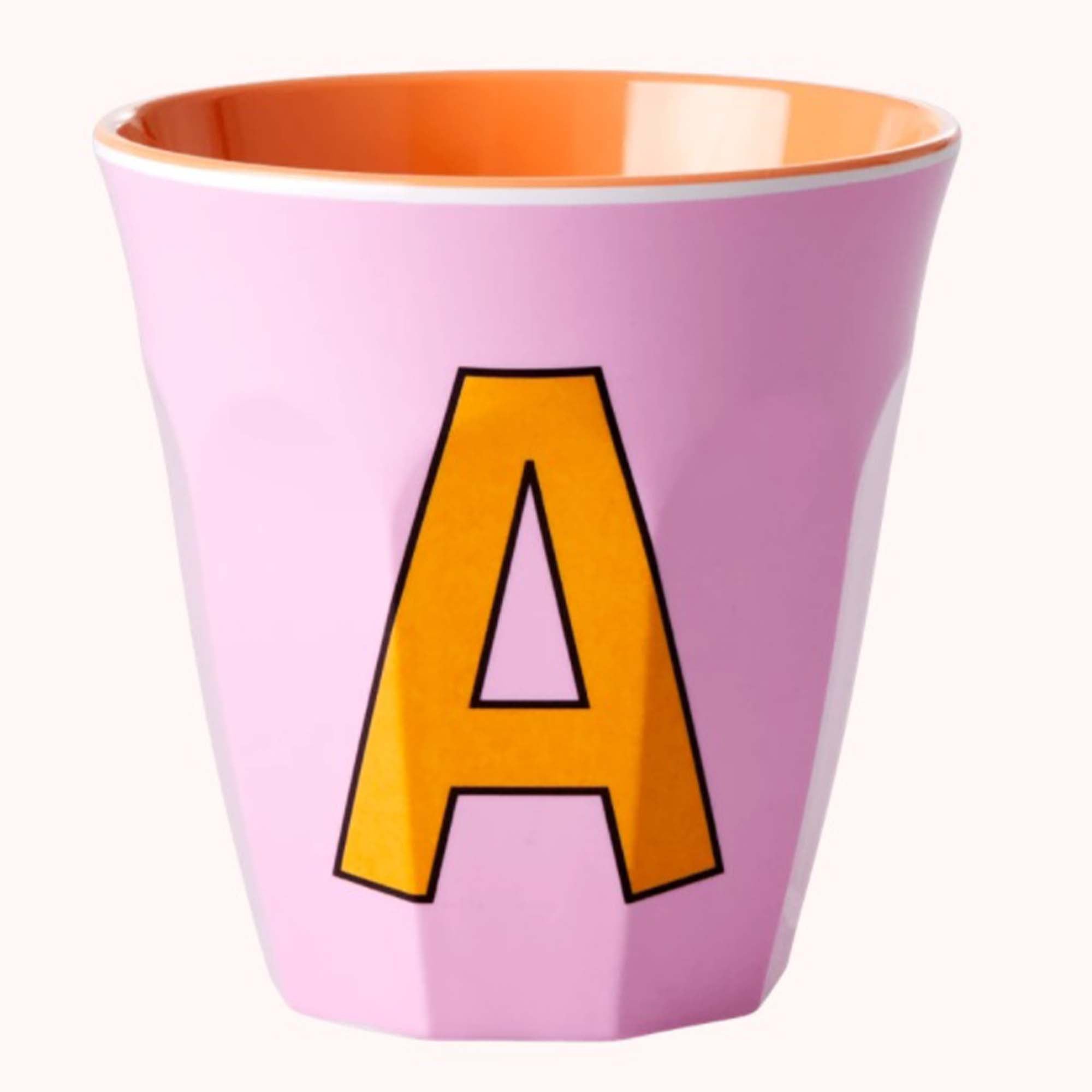 Rice - Melaminkopp - Bokstav - A - Lille Hvite Interiør