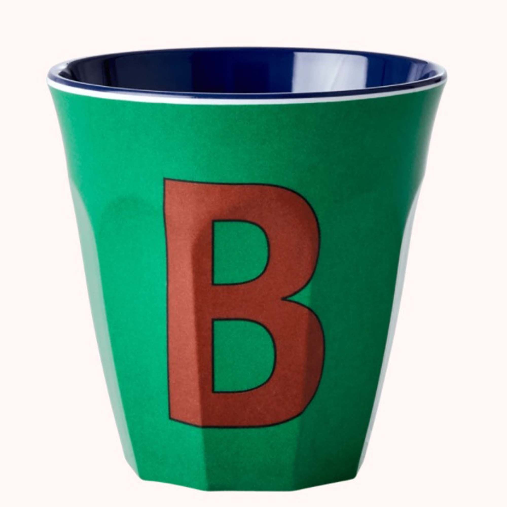 Rice - Melaminkopp - Bokstav - B - Lille Hvite Interiør