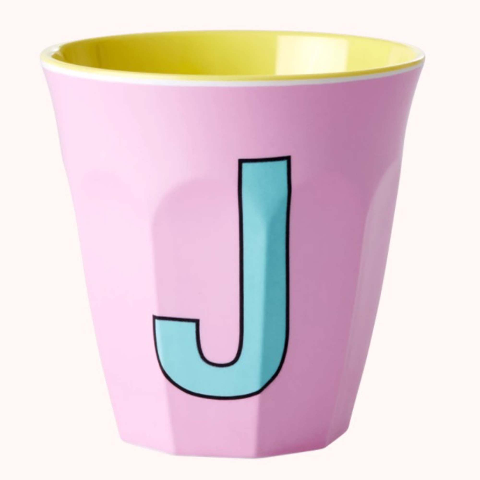 Rice - Bokstavkopp - Melamin - J - Lille Hvite Interiør