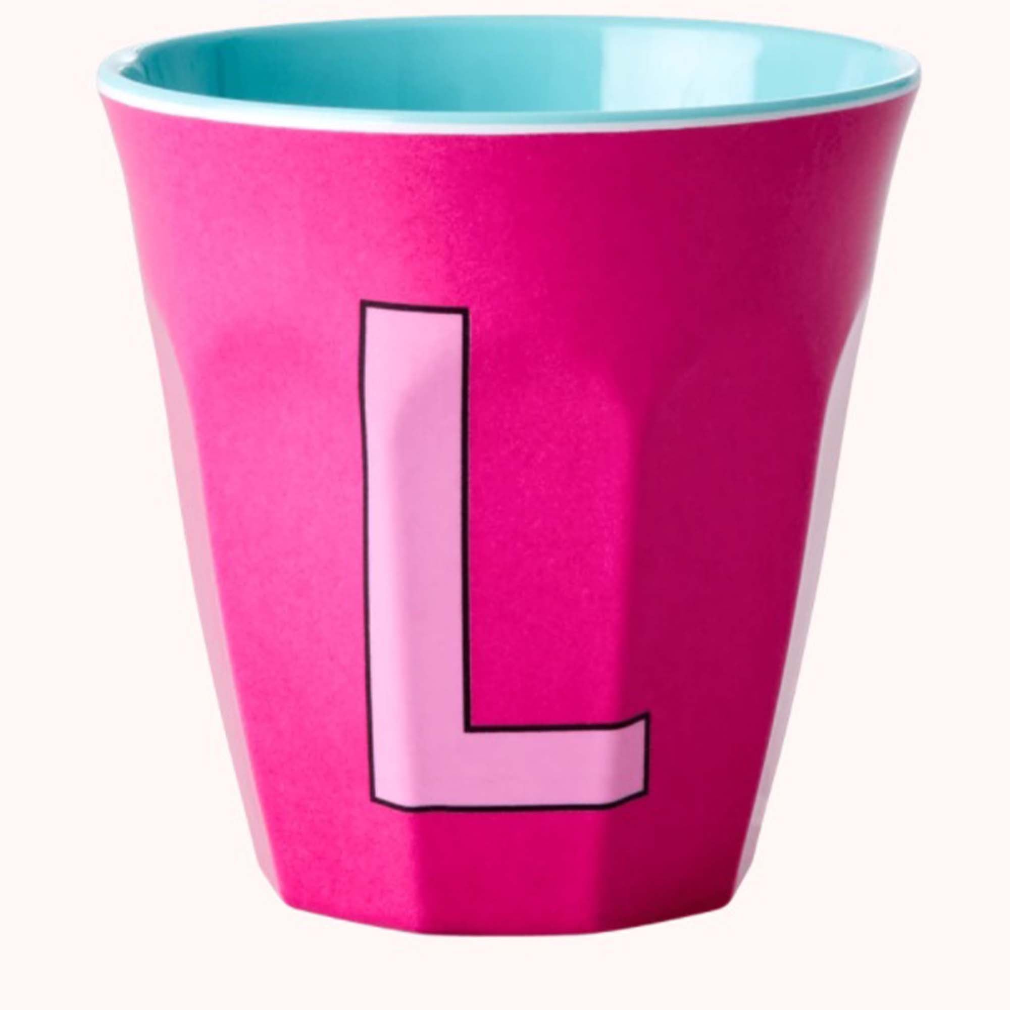 Rice - Melaminkopp - Bokstav - L - Lille Hvite Interiør