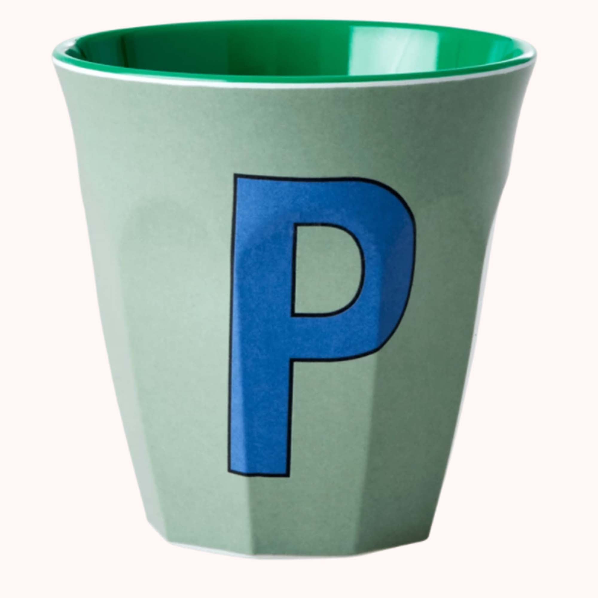 Rice Melamin Bokstavkopp - P