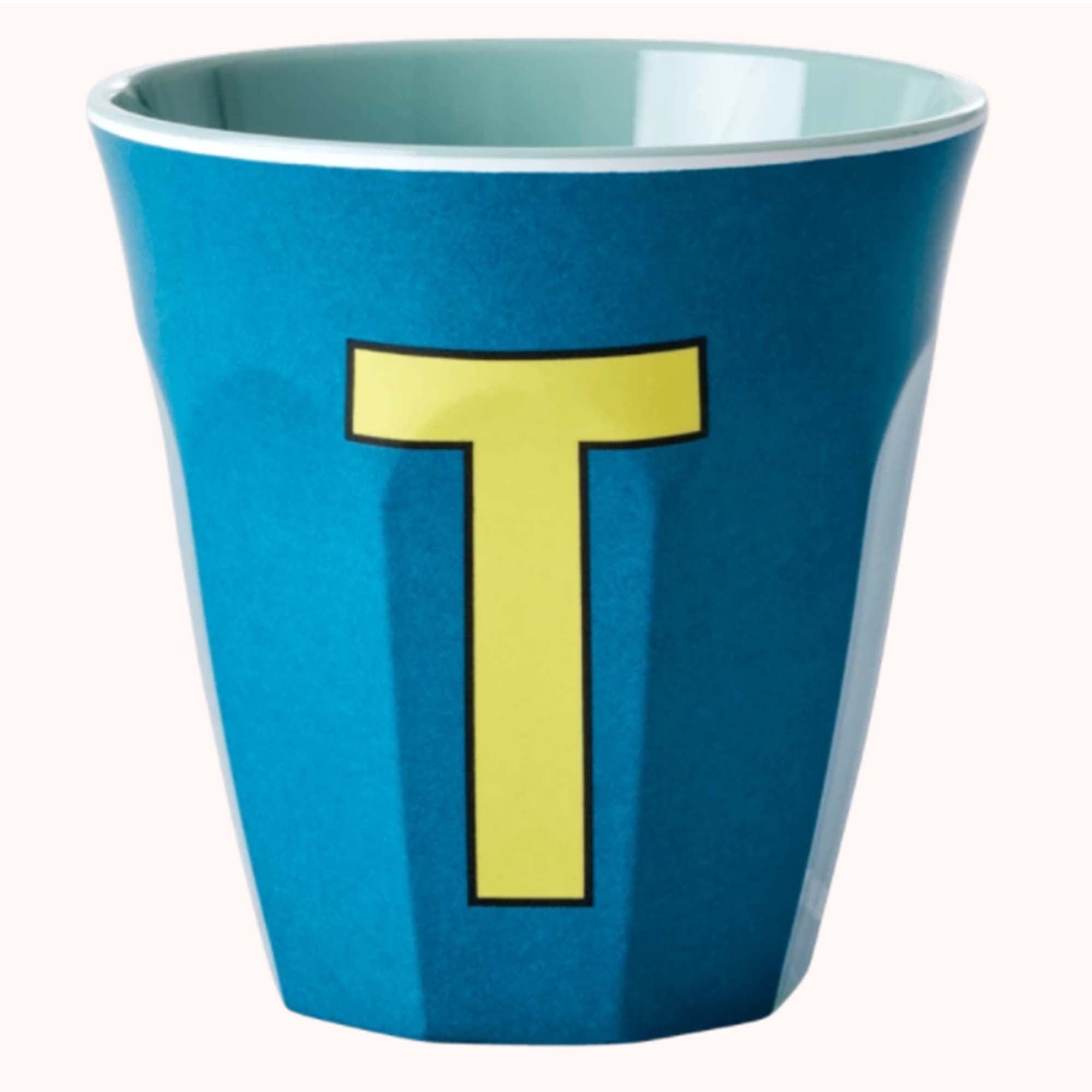 Rice Melamin Bokstavkopp - T