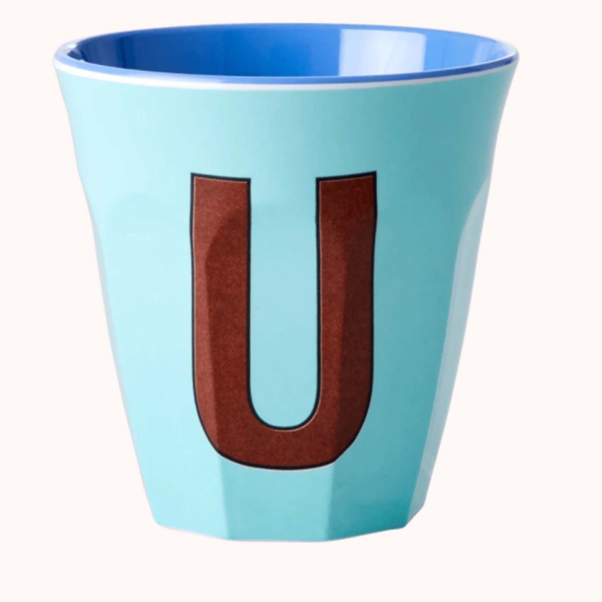 Rice Melamin Bokstavkopp U