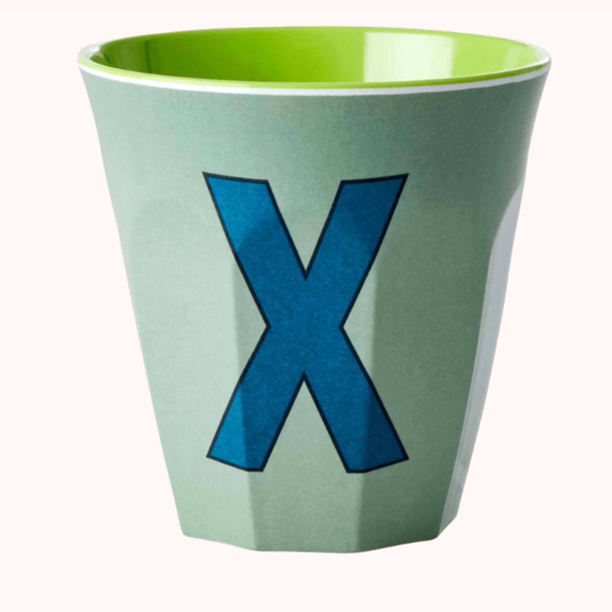 Rice Melamin Bokstavkopp X