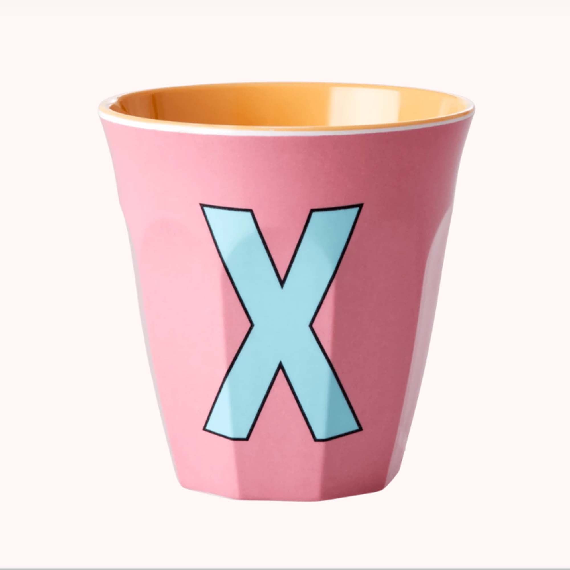 Rice Melamin Bokstavkopp X