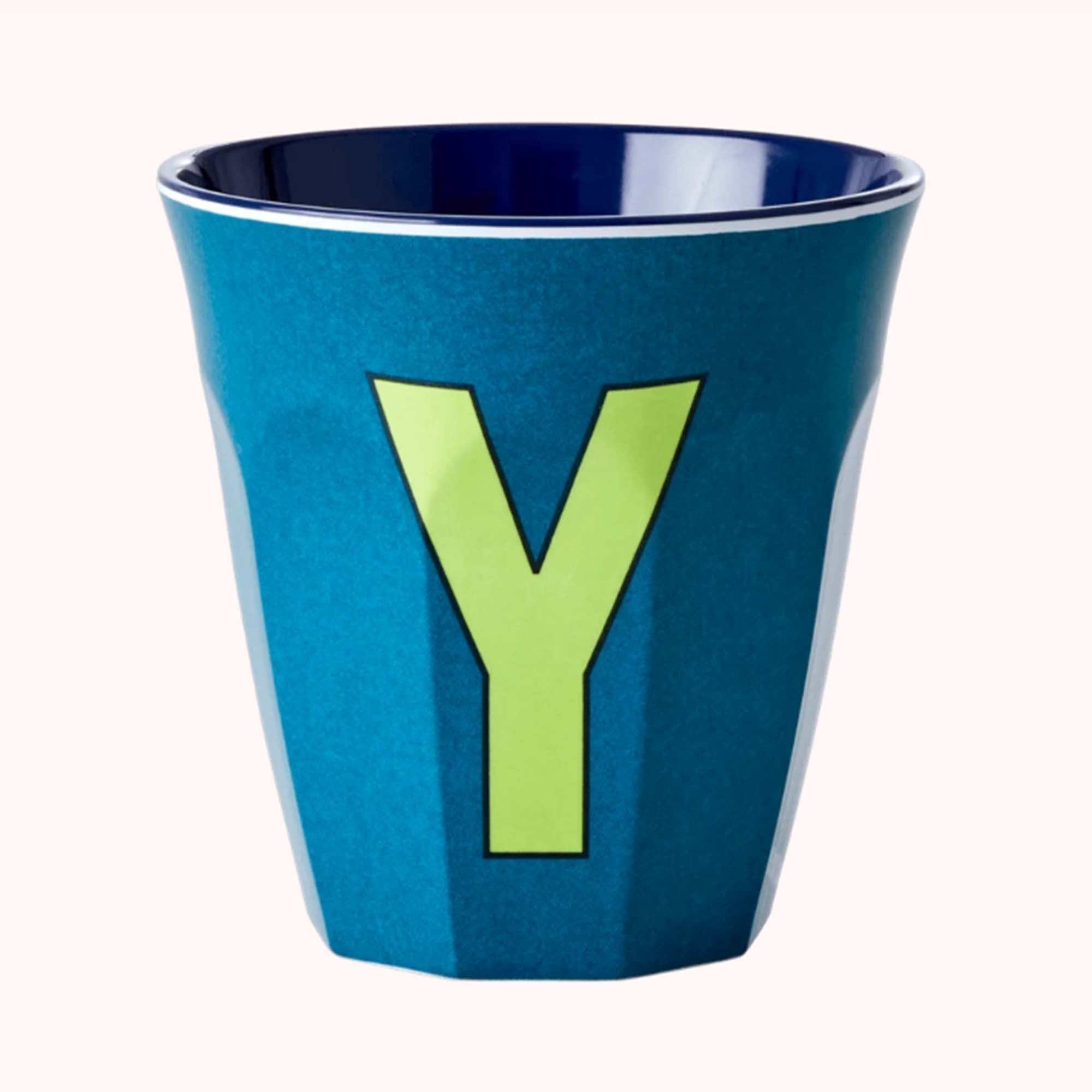 Rice Melamin Bokstavkopp Y