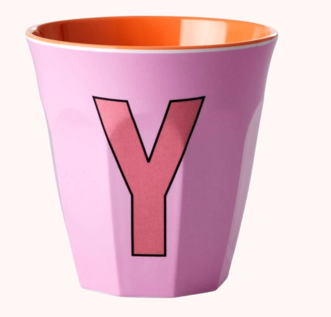 Rice Melamin Bokstavkopp Y