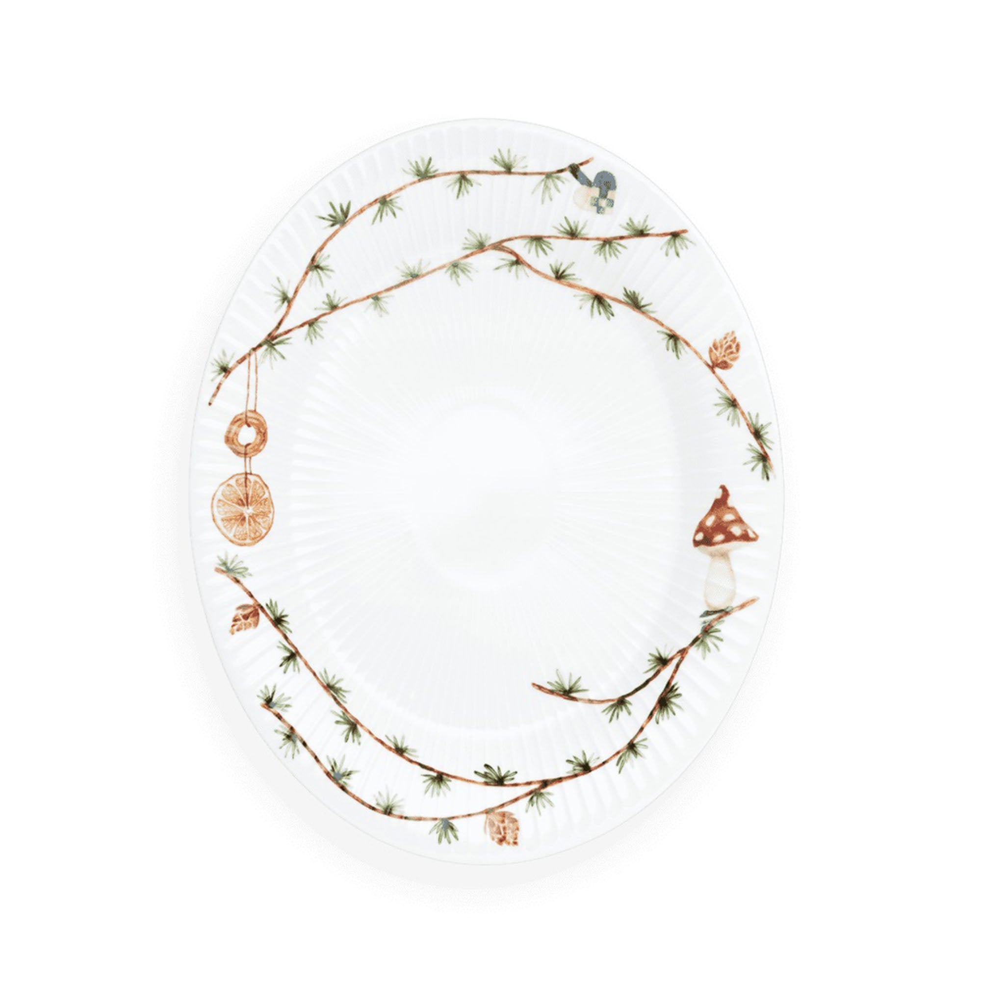Hammershøi Tallerken Oval Julemotiv