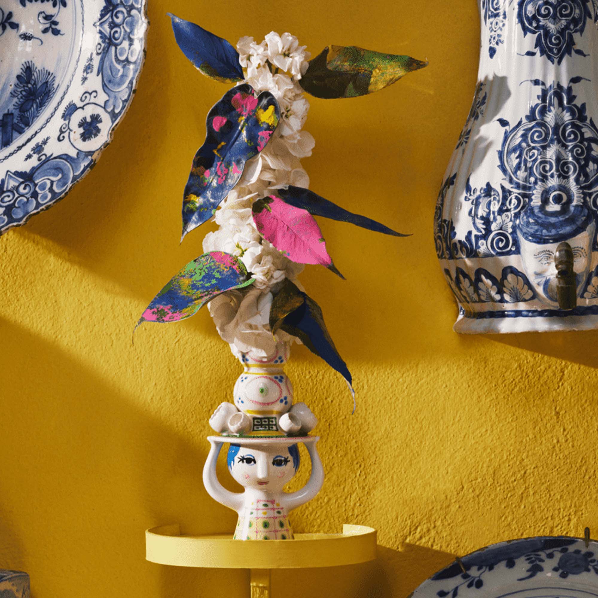 Bjørn Wiinblad Lady With Hat Lysestake