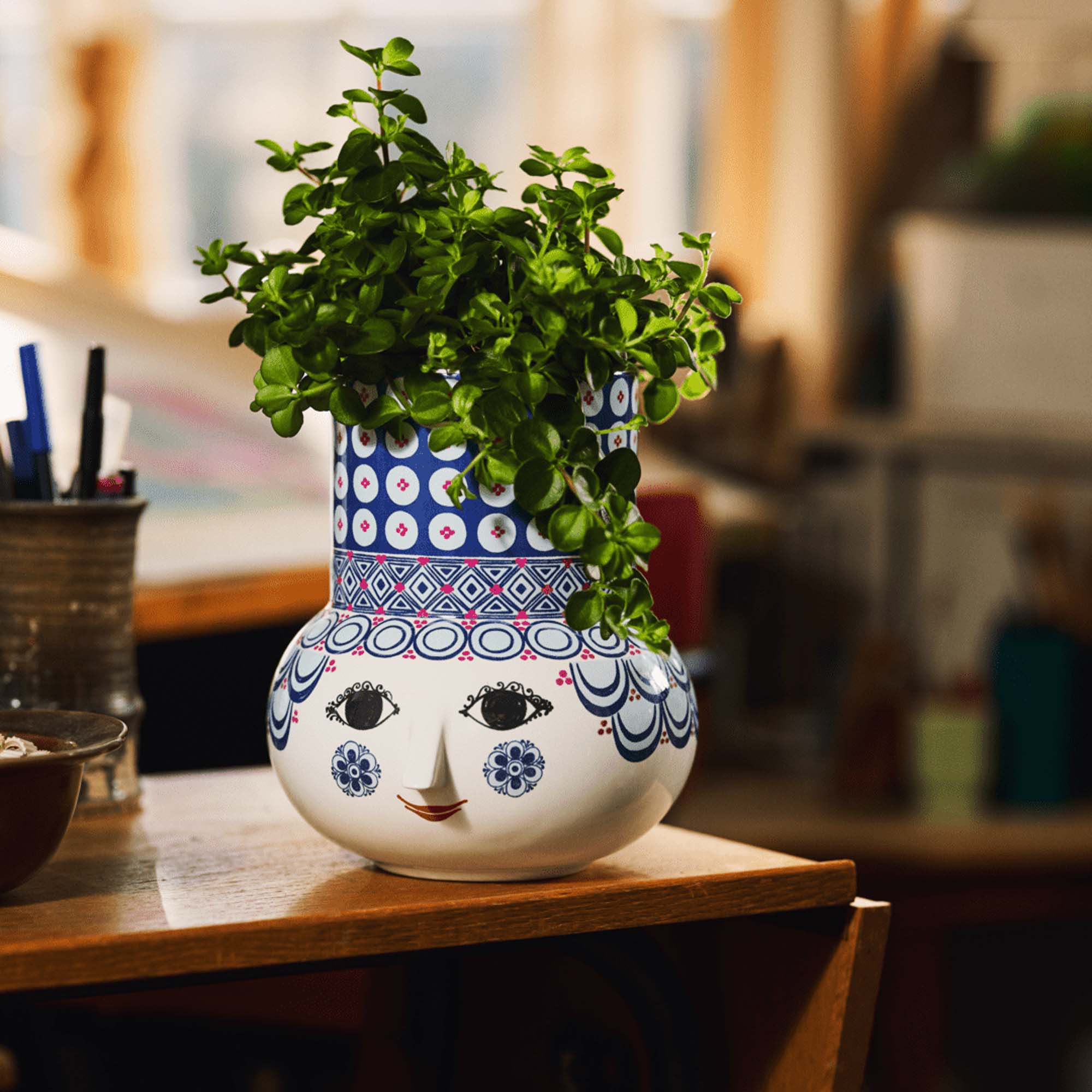 PLAVE BBUU FACE CUSHION ウノ 未開封 Bjørn Wiinblad Vase Olga H20cm - Lille Hvite Interiør